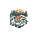 Mountain Rise Trout Vinyl Decal