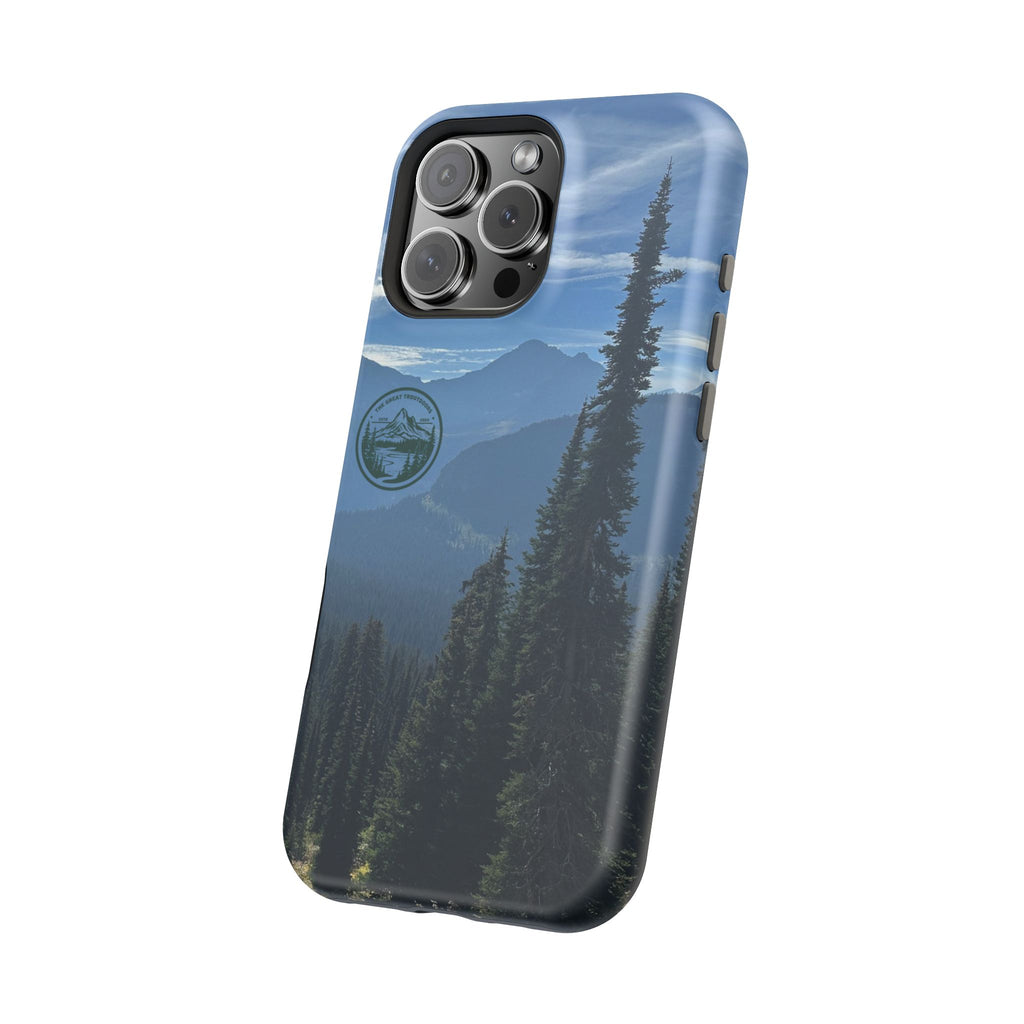 MagSafe Durable Shockproof iPhone Case --- Glacier Mountain Pine