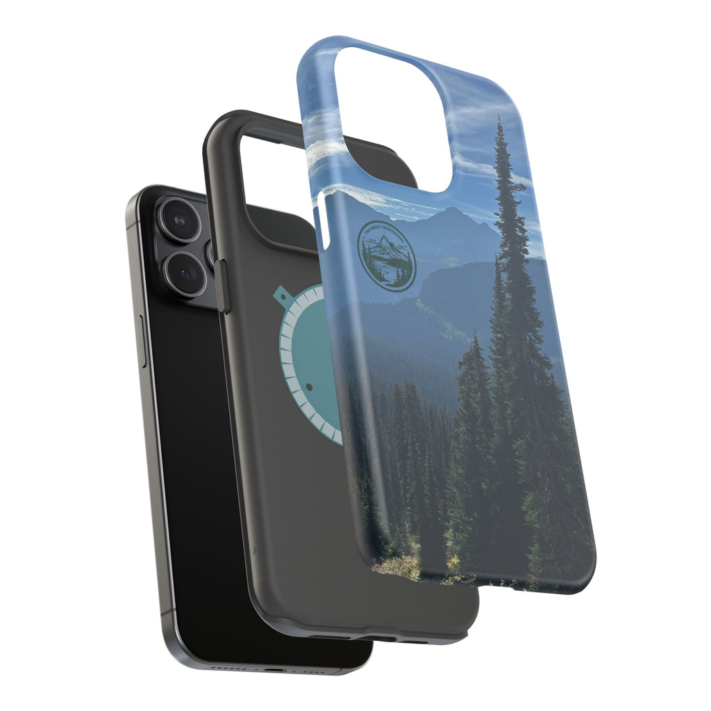 MagSafe Durable Shockproof iPhone Case --- Glacier Mountain Pine