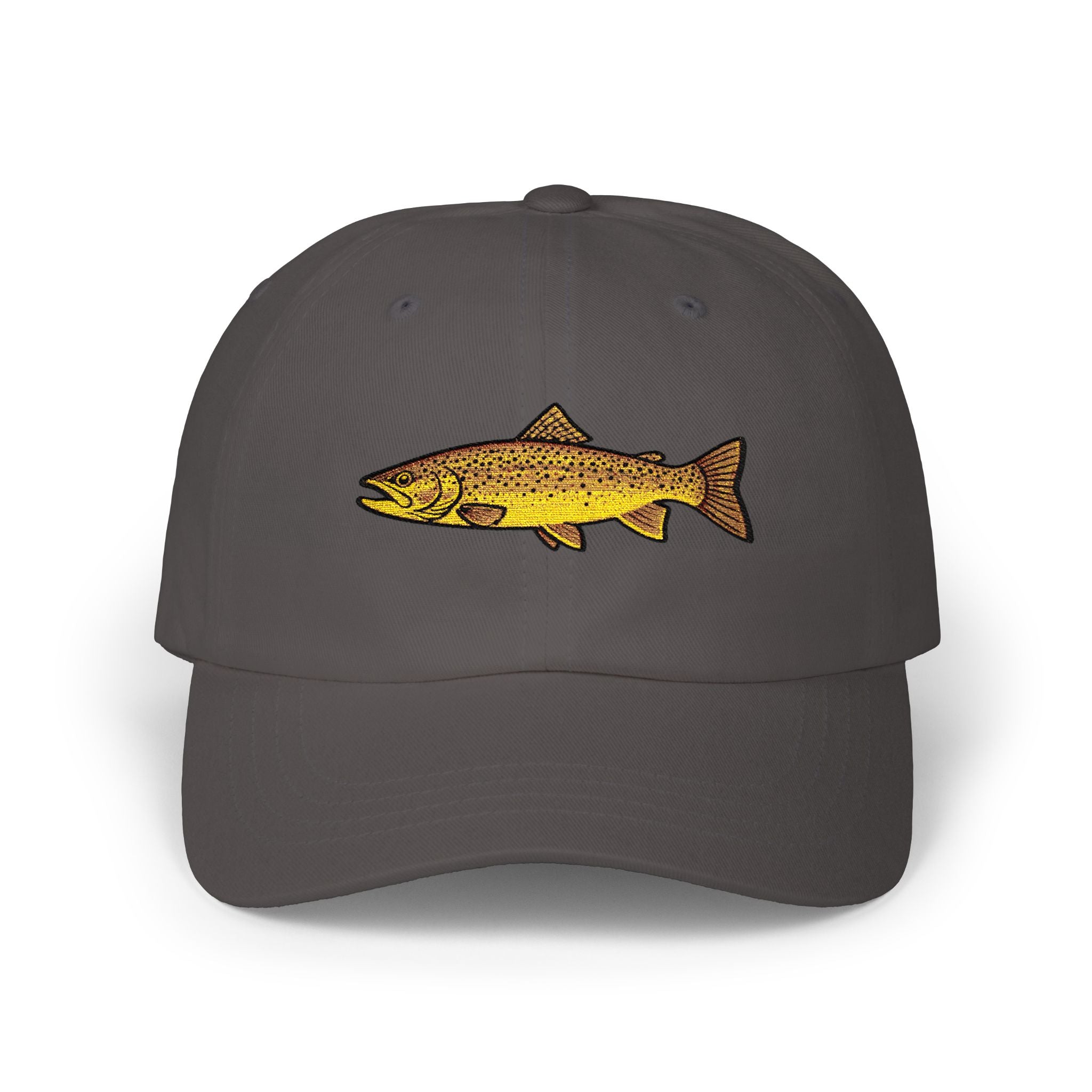Embroidered TGT Fishing Hat - Brown Trout Edition