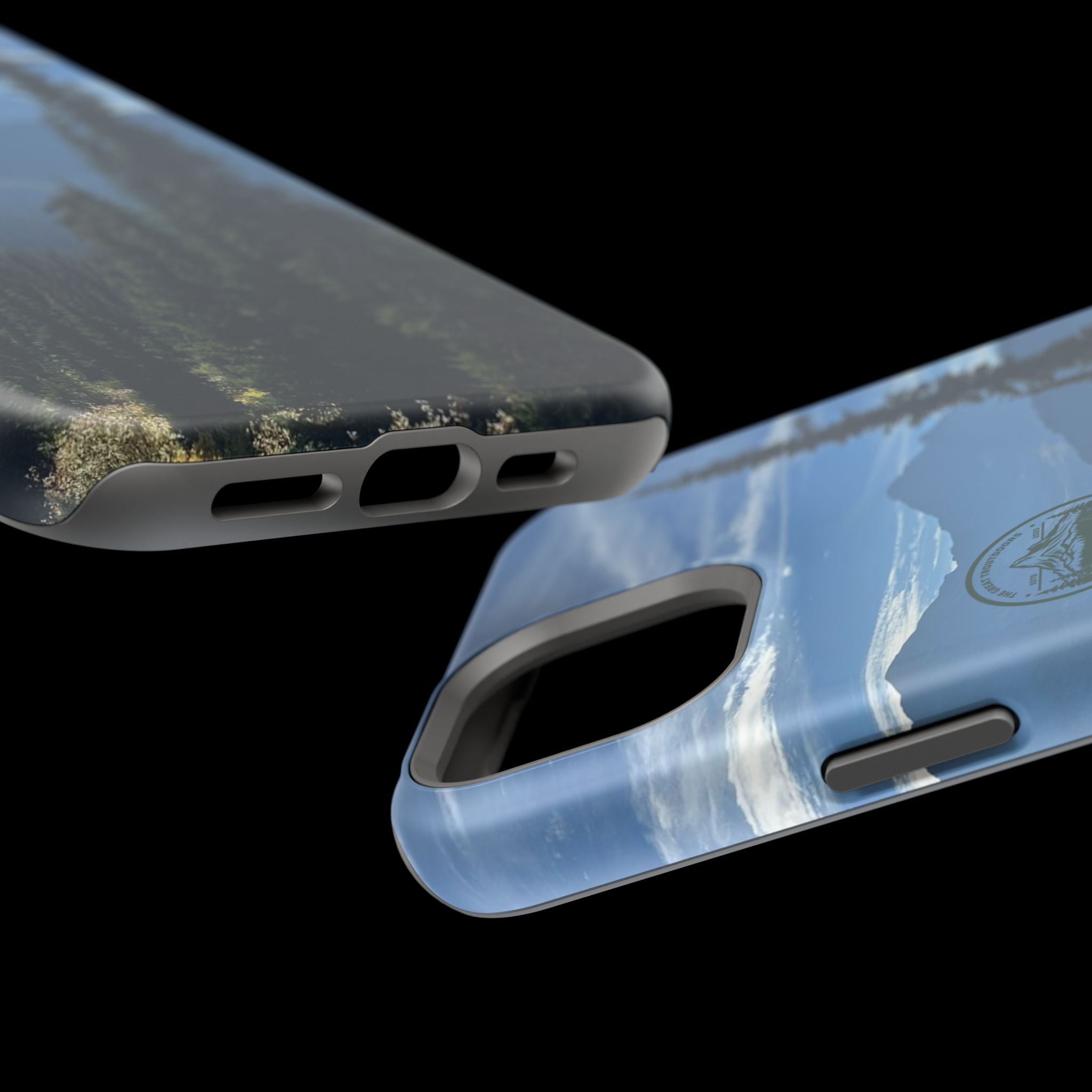 MagSafe Durable Shockproof iPhone Case --- Glacier Mountain Pine