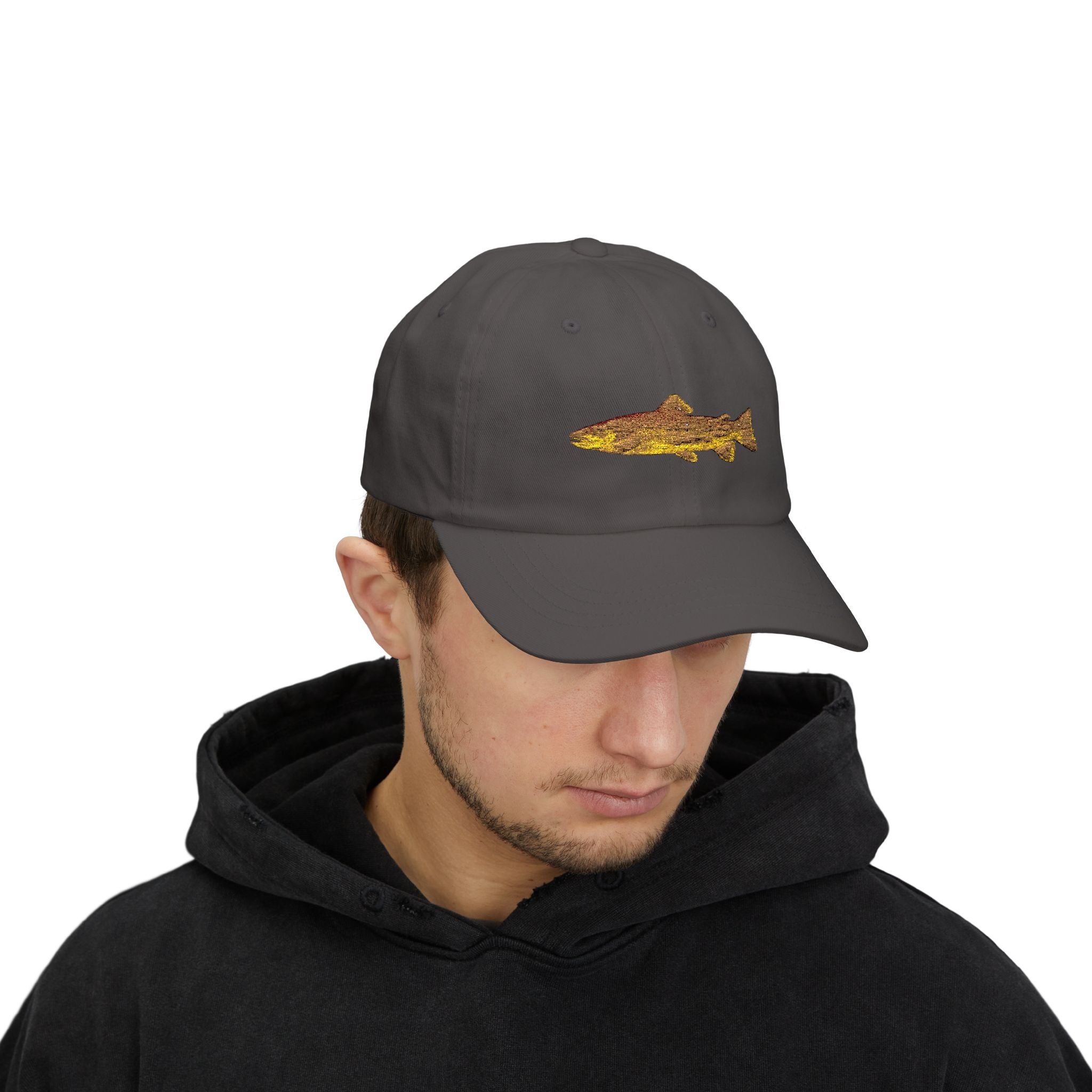 Embroidered TGT Fishing Hat - Brown Trout Edition