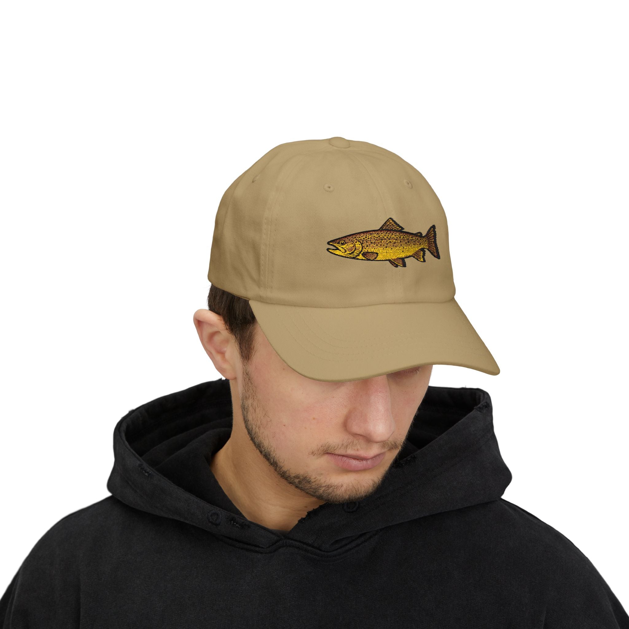 Embroidered TGT Fishing Hat - Brown Trout Edition