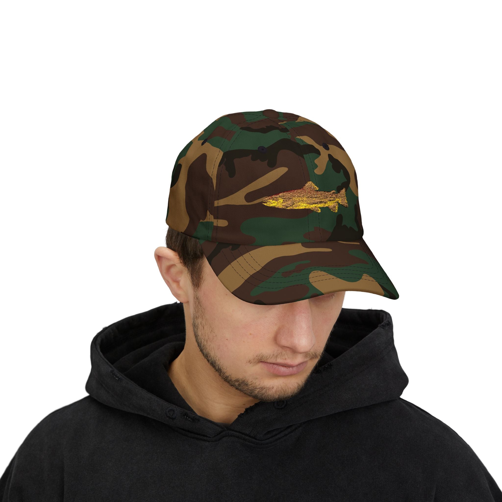 Embroidered TGT Fishing Hat - Brown Trout Edition