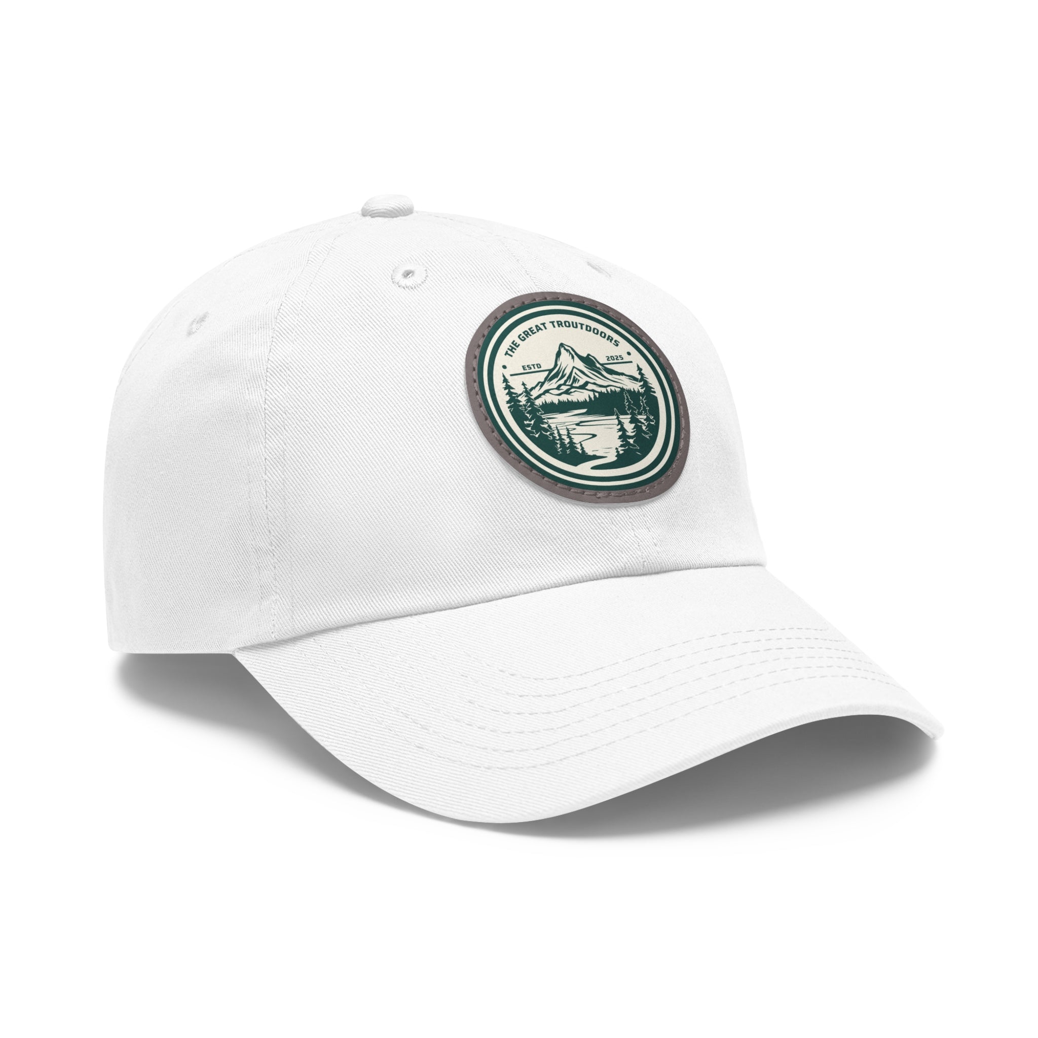 TGT Vintage Round Leather Patch Hat