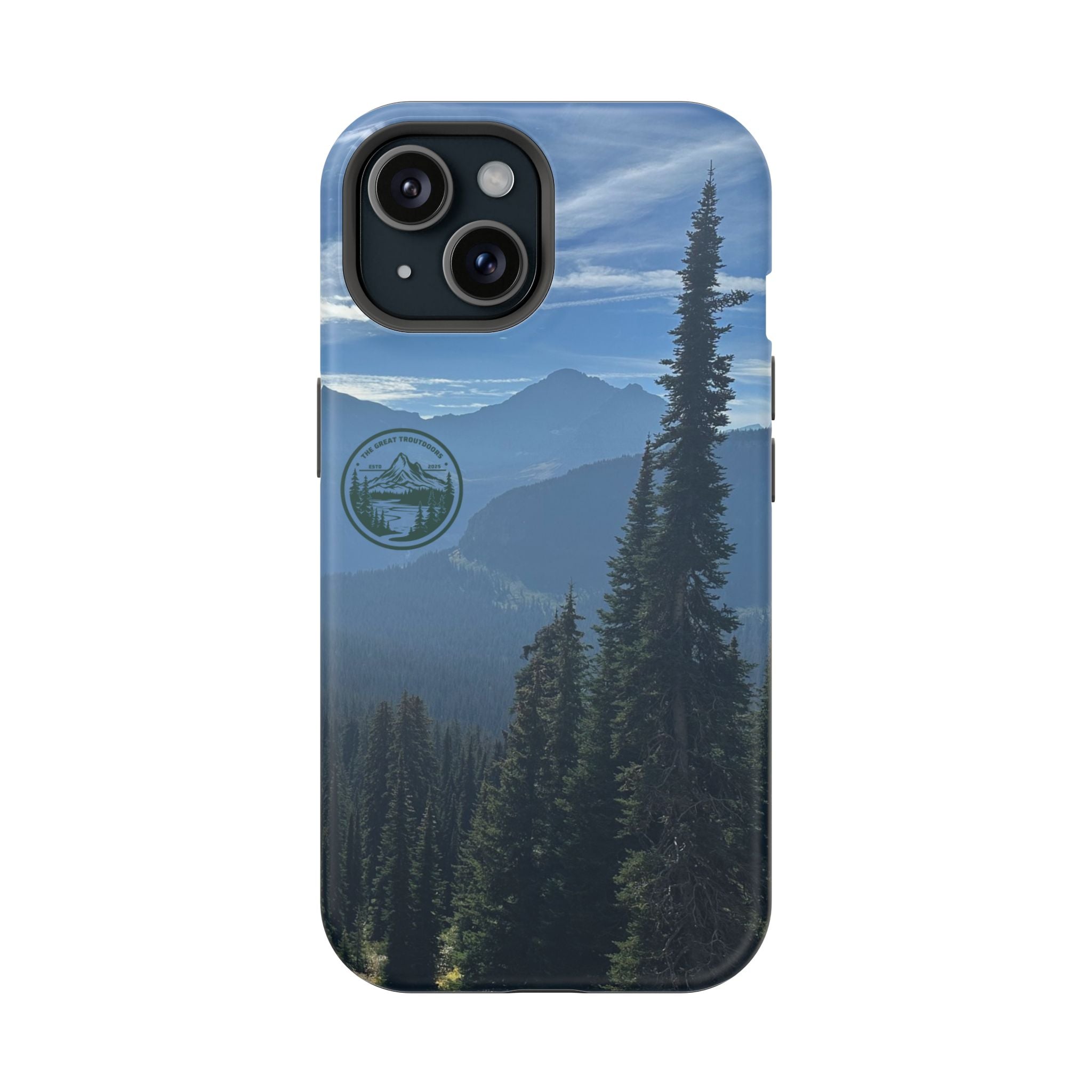 MagSafe Durable Shockproof iPhone Case --- Glacier Mountain Pine