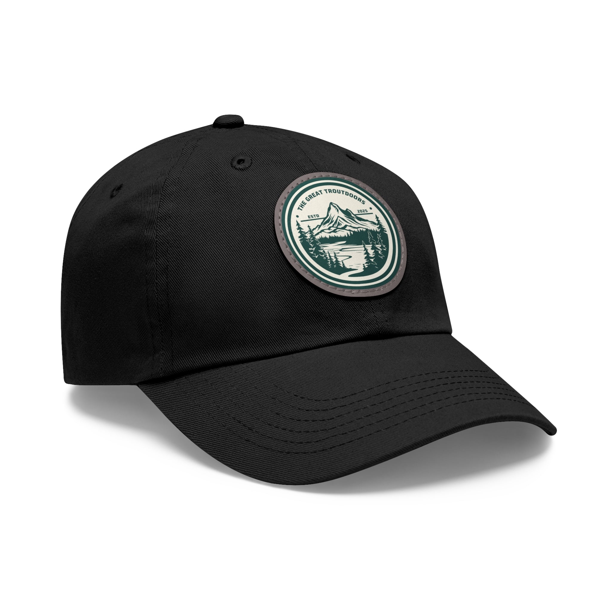 TGT Vintage Round Leather Patch Hat
