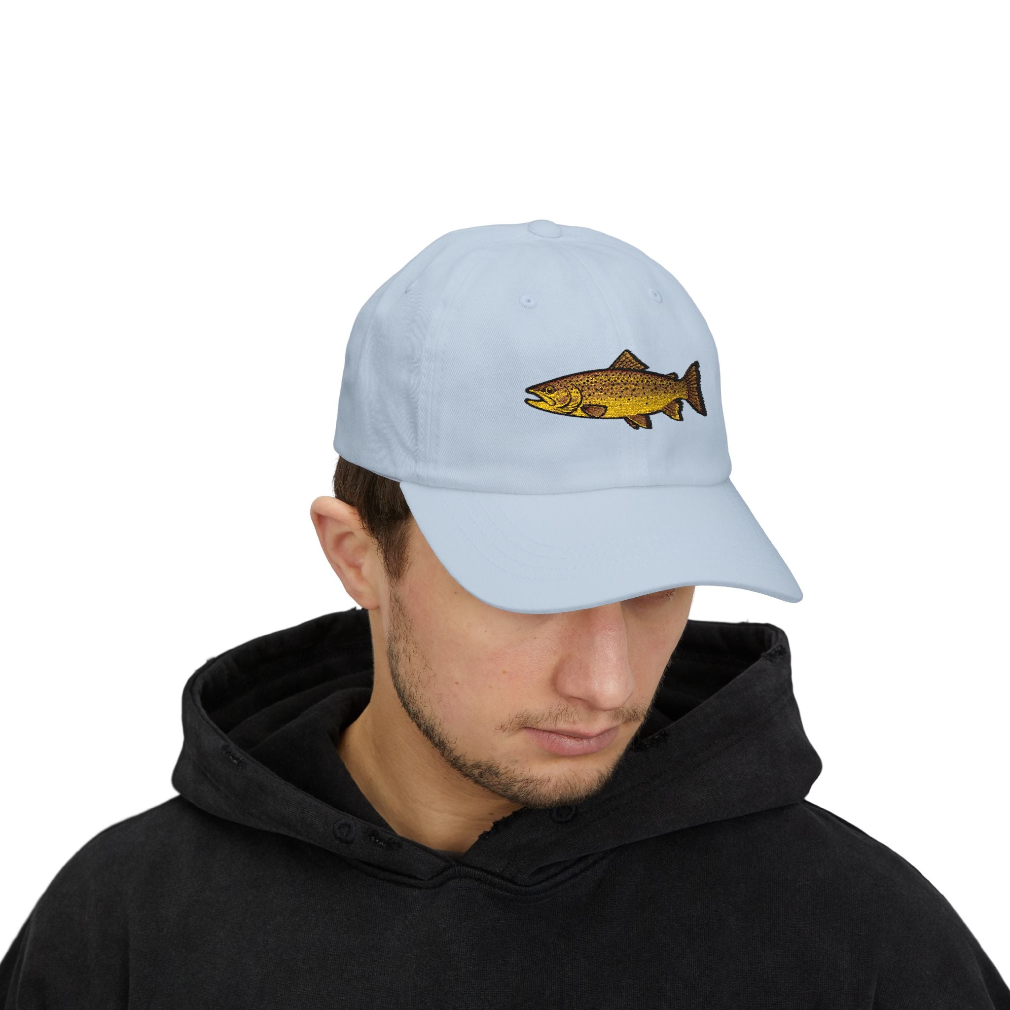 Embroidered TGT Fishing Hat - Brown Trout Edition