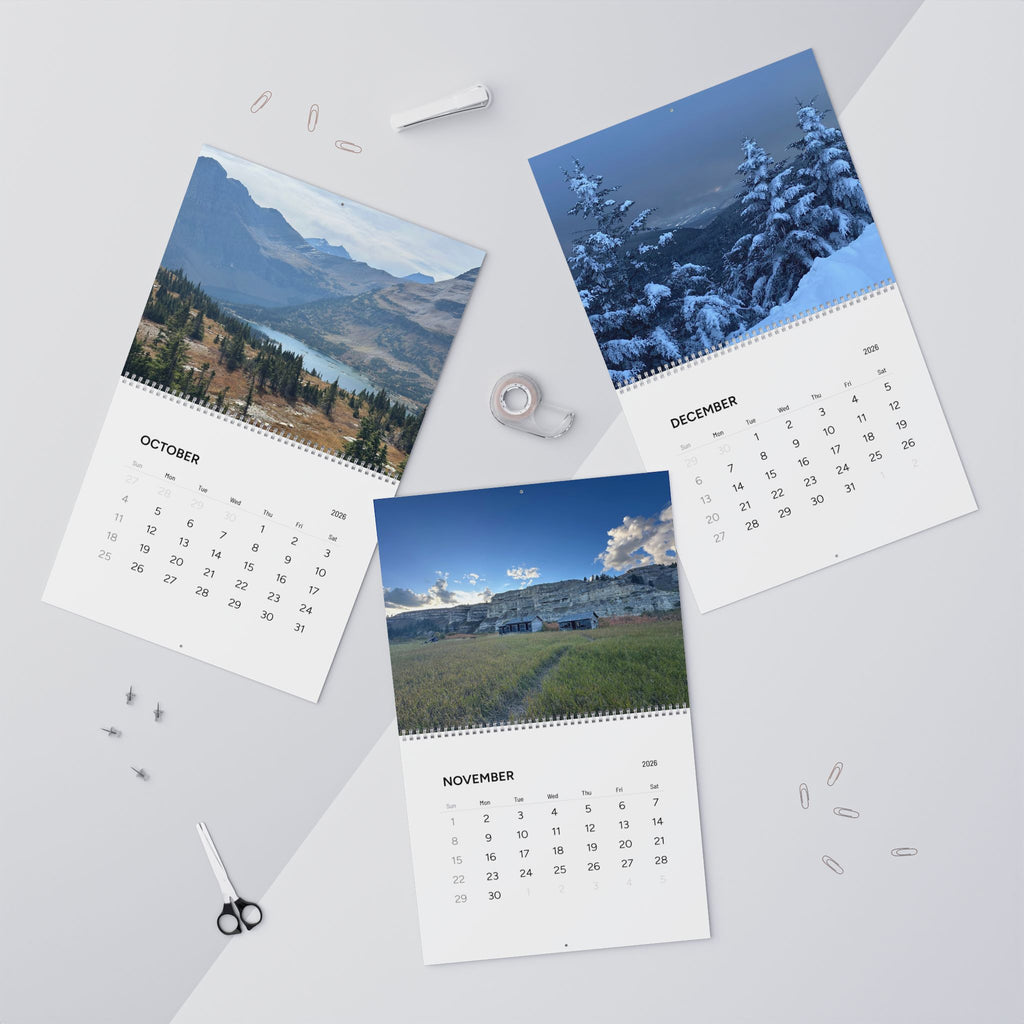 Scenic Landscapes 2026 Wall Calendar - Mountain & Nature Photography