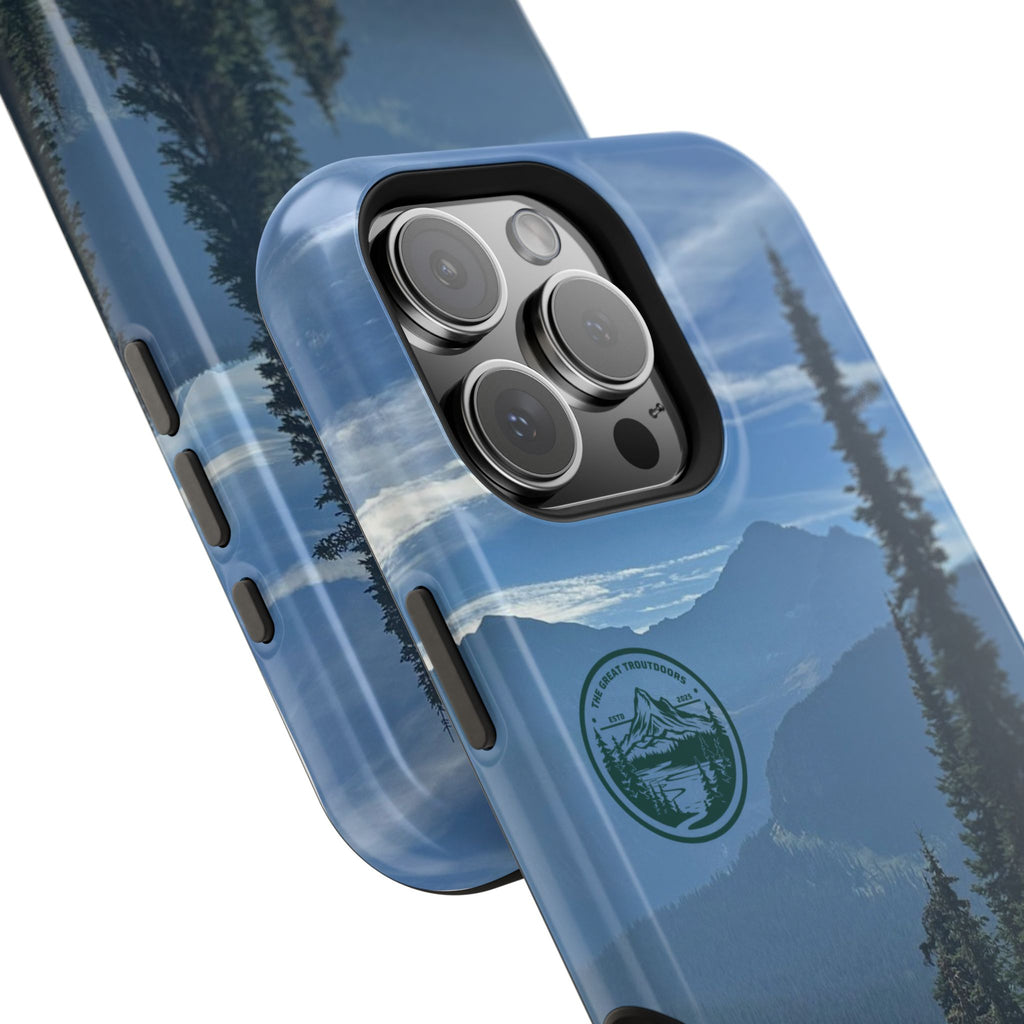 MagSafe Durable Shockproof iPhone Case --- Glacier Mountain Pine
