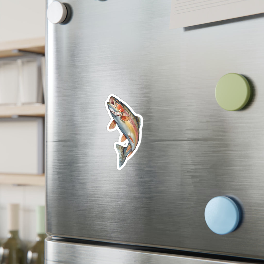 Rising Rainbow Trout Vinyl Decal