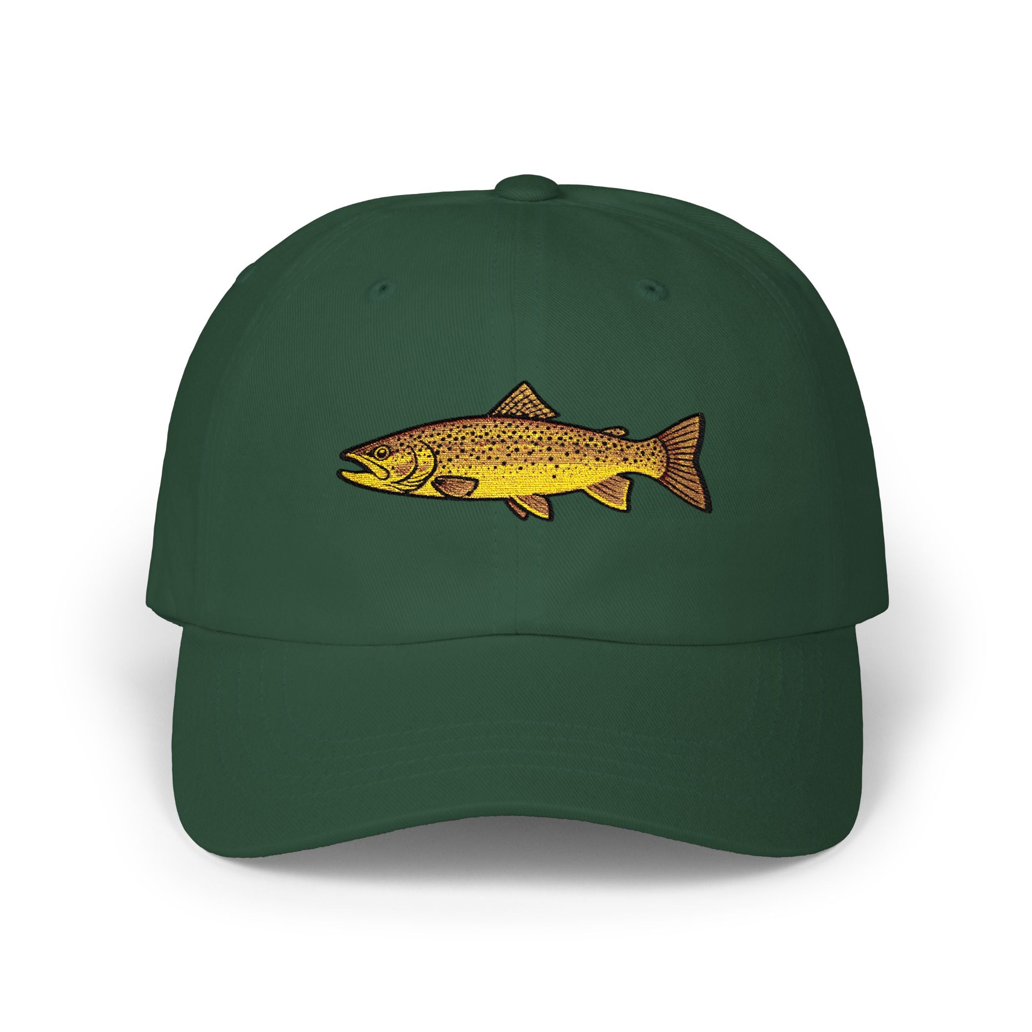 Embroidered TGT Fishing Hat - Brown Trout Edition