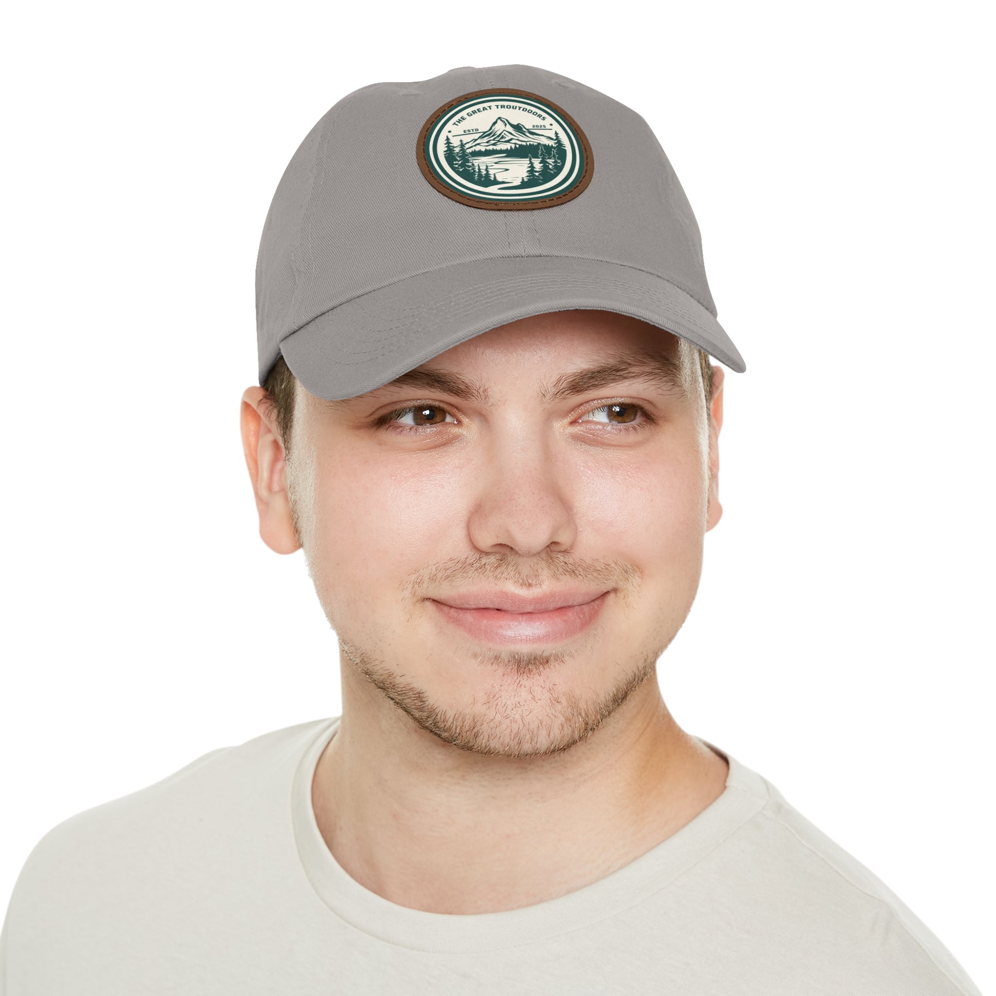 TGT Vintage Round Leather Patch Hat