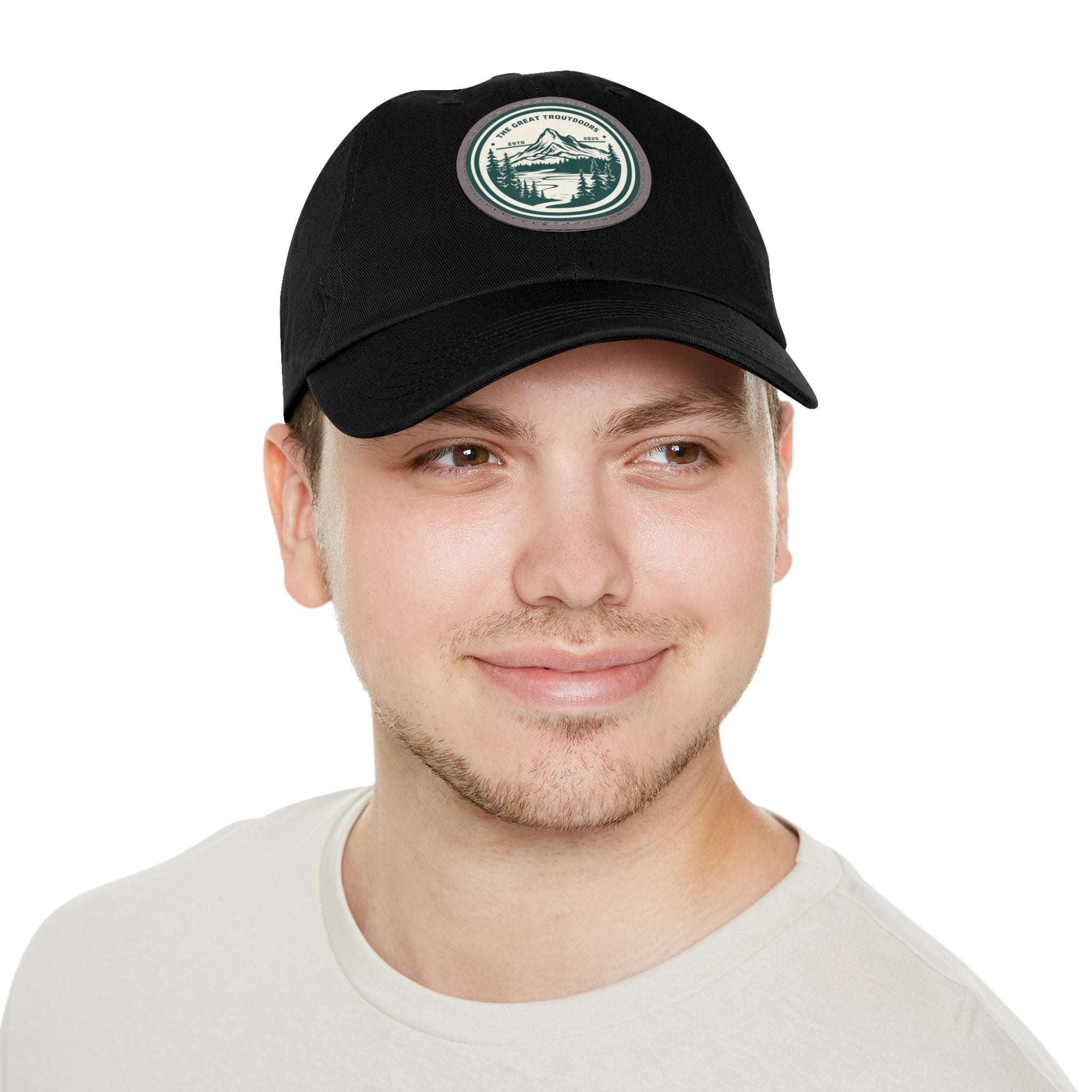 TGT Vintage Round Leather Patch Hat