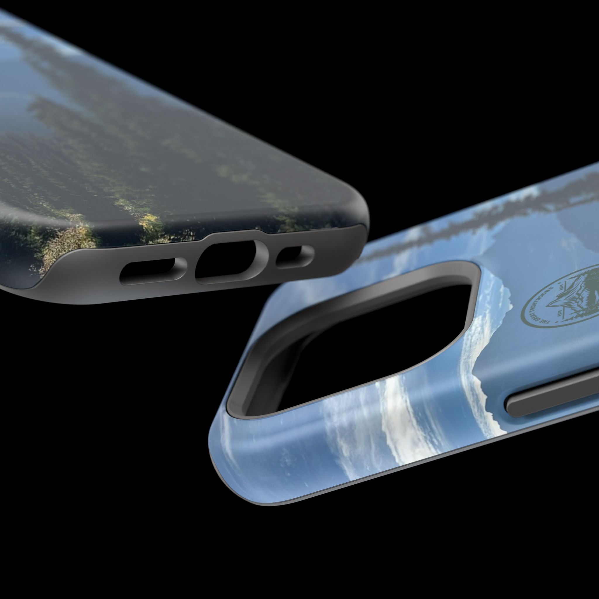 MagSafe Durable Shockproof iPhone Case --- Glacier Mountain Pine