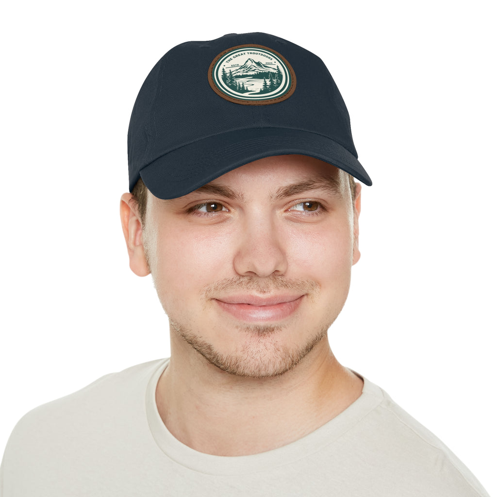 TGT Vintage Round Leather Patch Hat