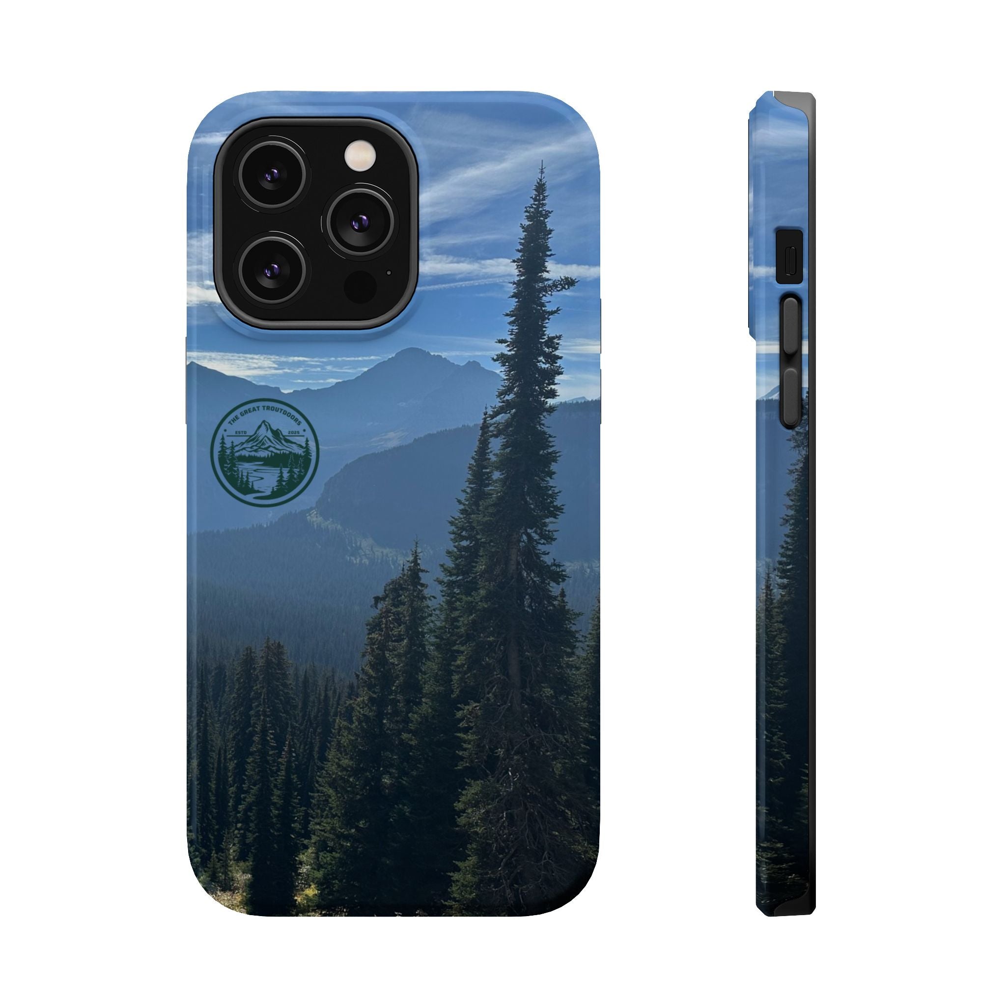 MagSafe Durable Shockproof iPhone Case --- Glacier Mountain Pine