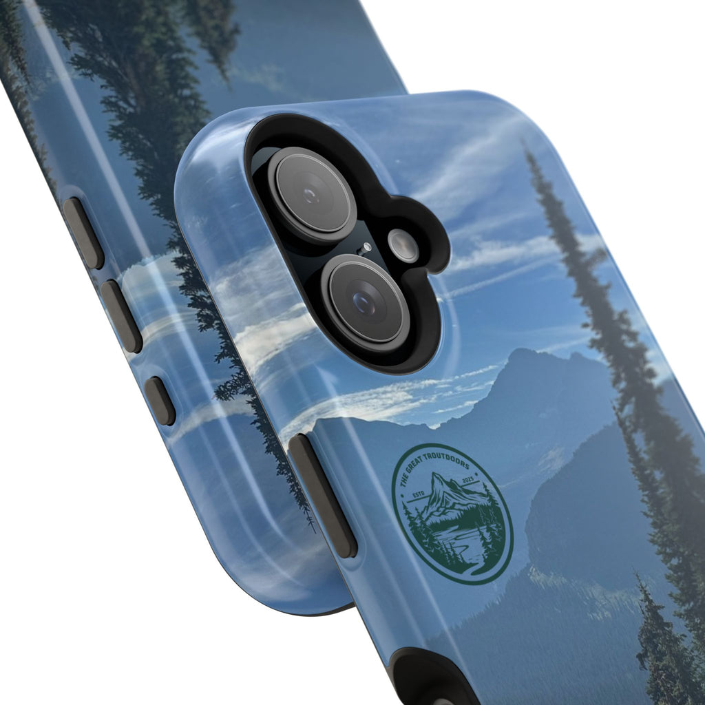 MagSafe Durable Shockproof iPhone Case --- Glacier Mountain Pine