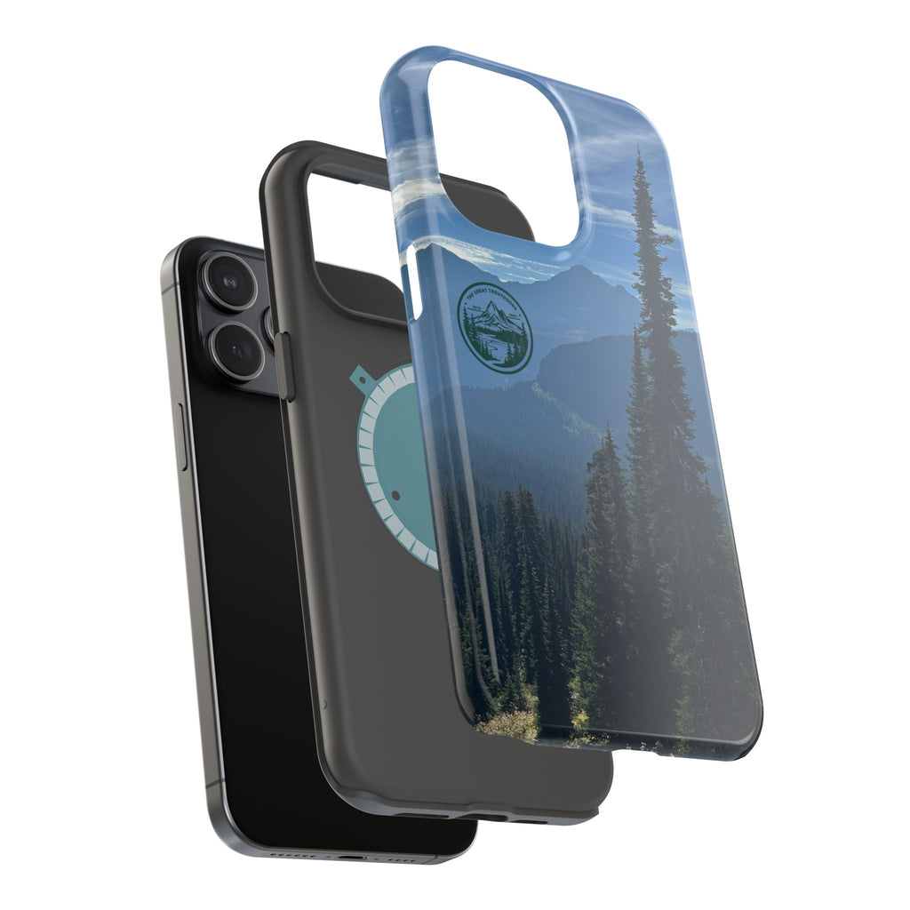 MagSafe Durable Shockproof iPhone Case --- Glacier Mountain Pine