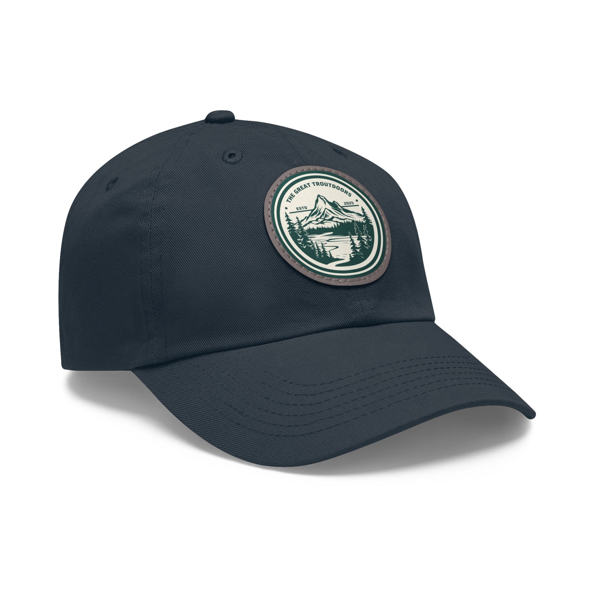 TGT Vintage Round Leather Patch Hat