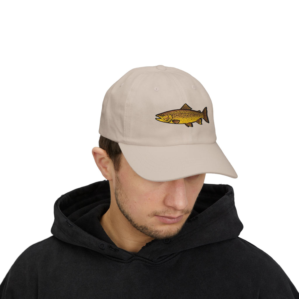 Embroidered TGT Fishing Hat - Brown Trout Edition