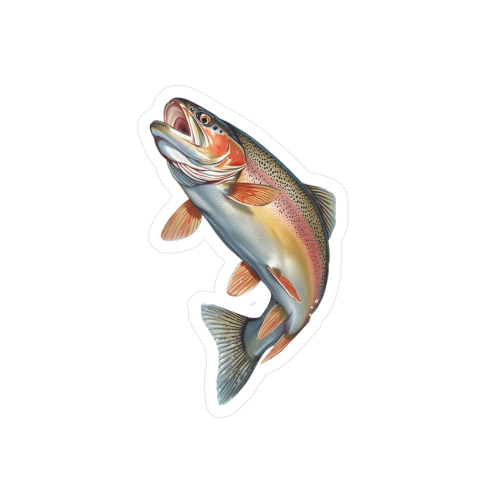 Rising Rainbow Trout Vinyl Decal