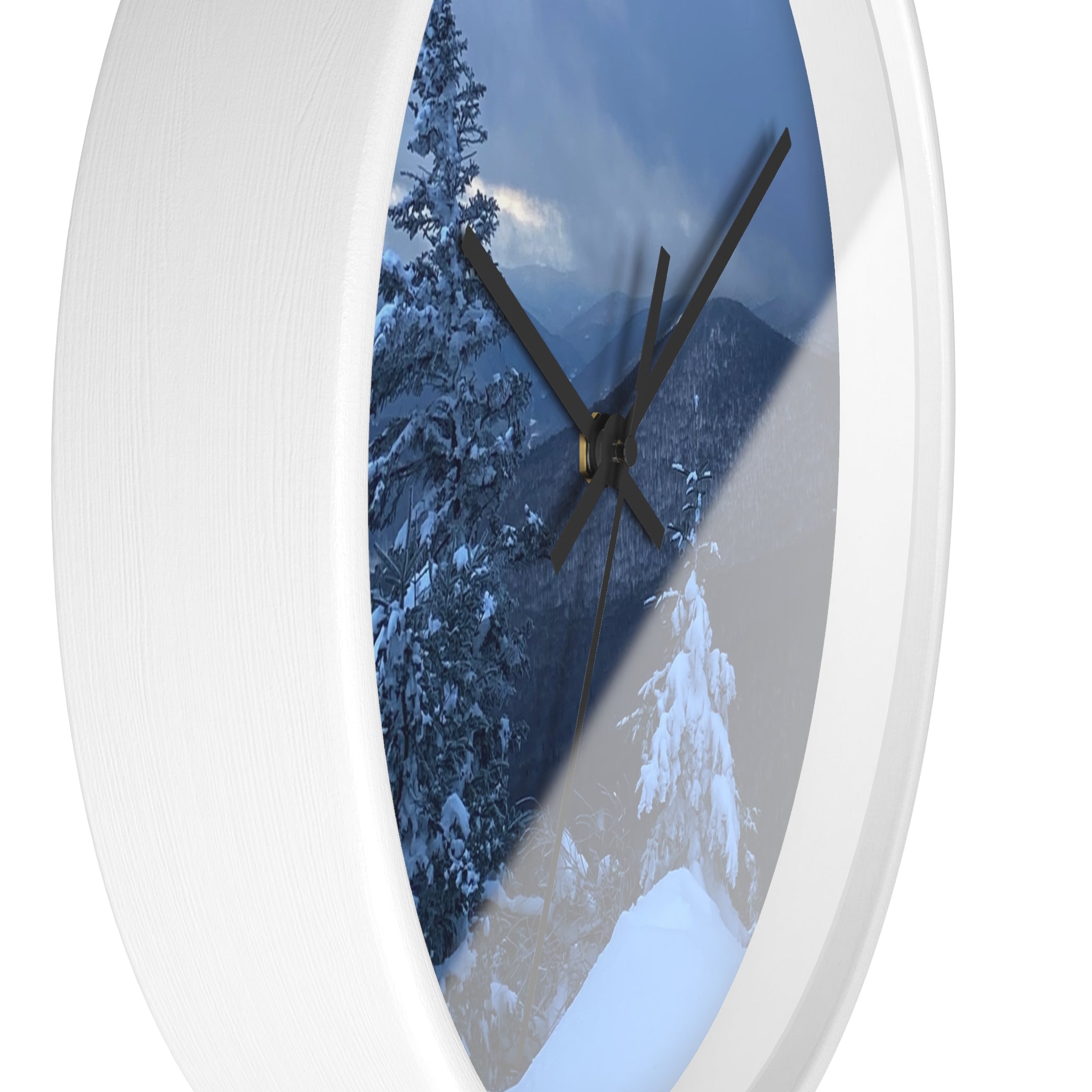 Bison Wall Clock - Winter Forest Wall Clock - Railroad Sunset Wall Clock --- Rustic Wildlife Décor for Cabin, Lodge & Nature Lovers