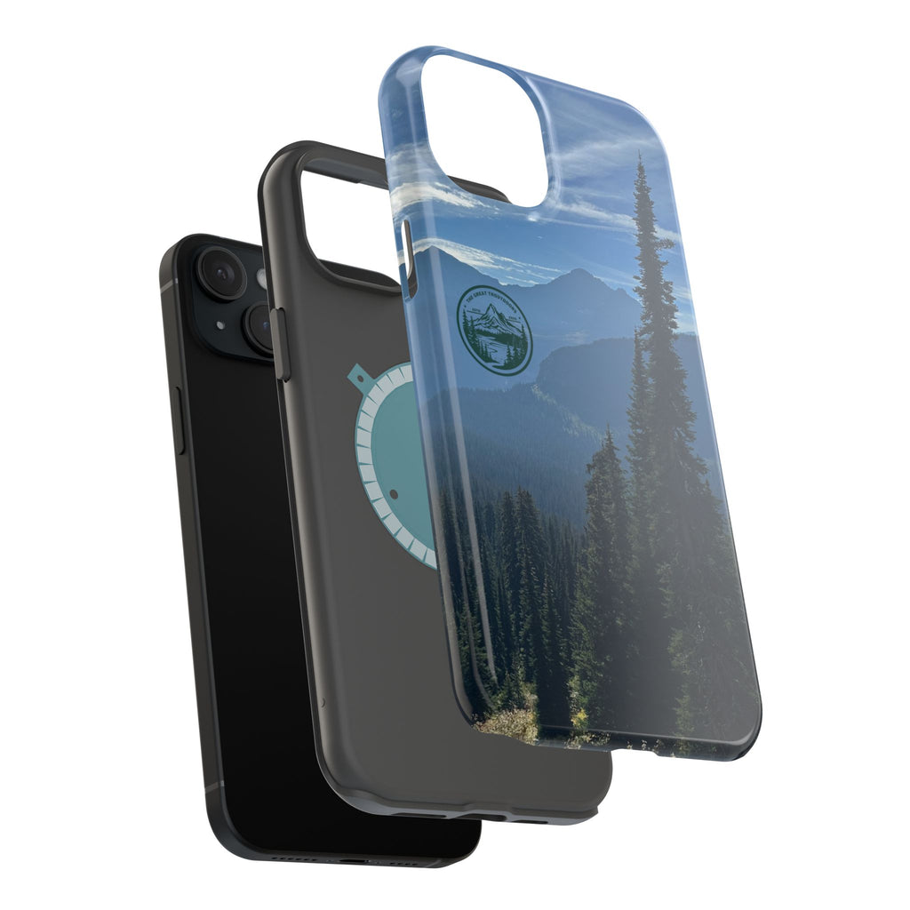 MagSafe Durable Shockproof iPhone Case --- Glacier Mountain Pine
