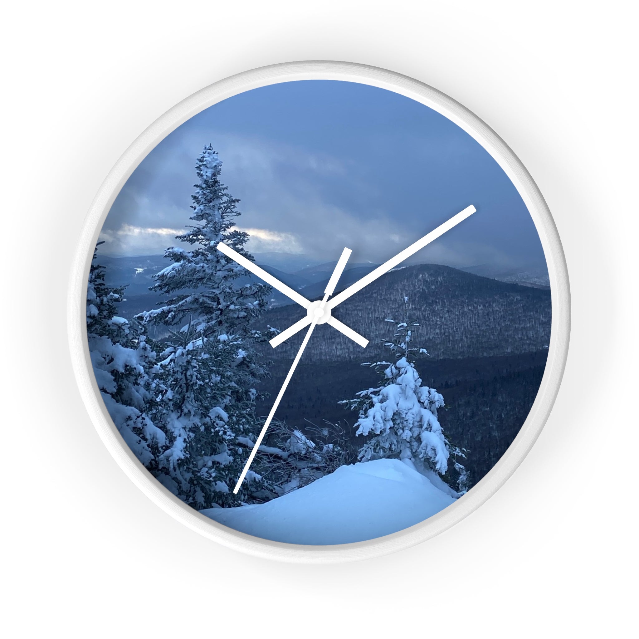 Bison Wall Clock - Winter Forest Wall Clock - Railroad Sunset Wall Clock --- Rustic Wildlife Décor for Cabin, Lodge & Nature Lovers