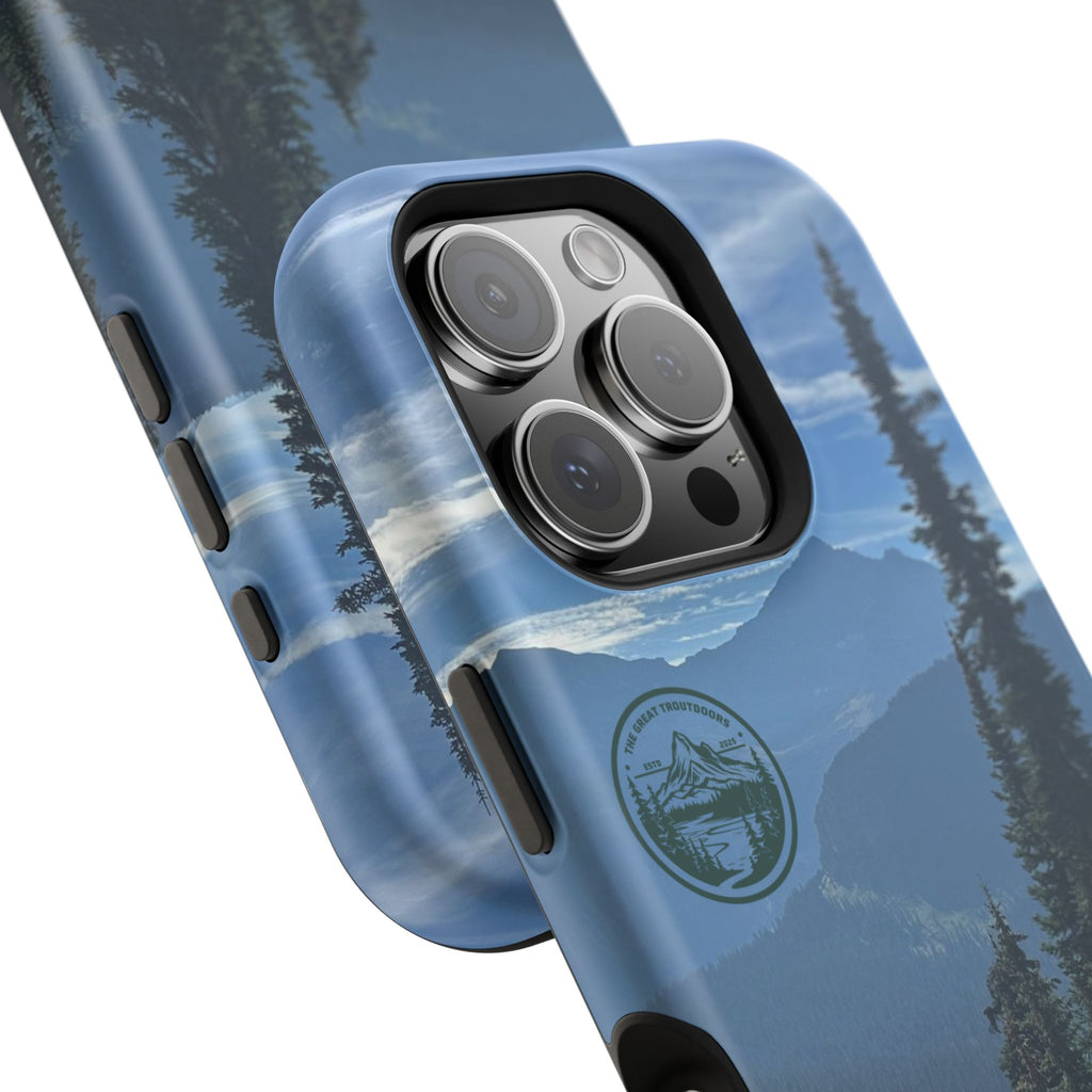 MagSafe Durable Shockproof iPhone Case --- Glacier Mountain Pine
