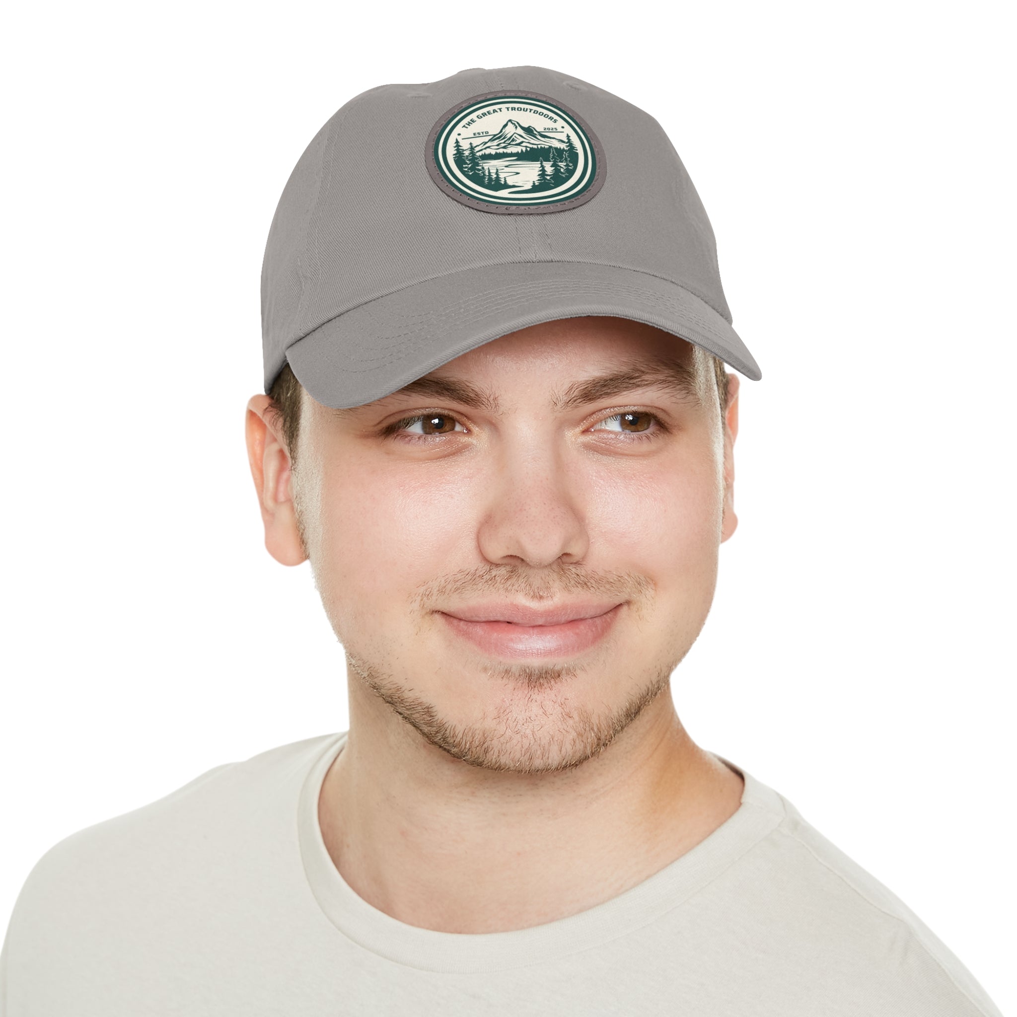 TGT Vintage Round Leather Patch Hat