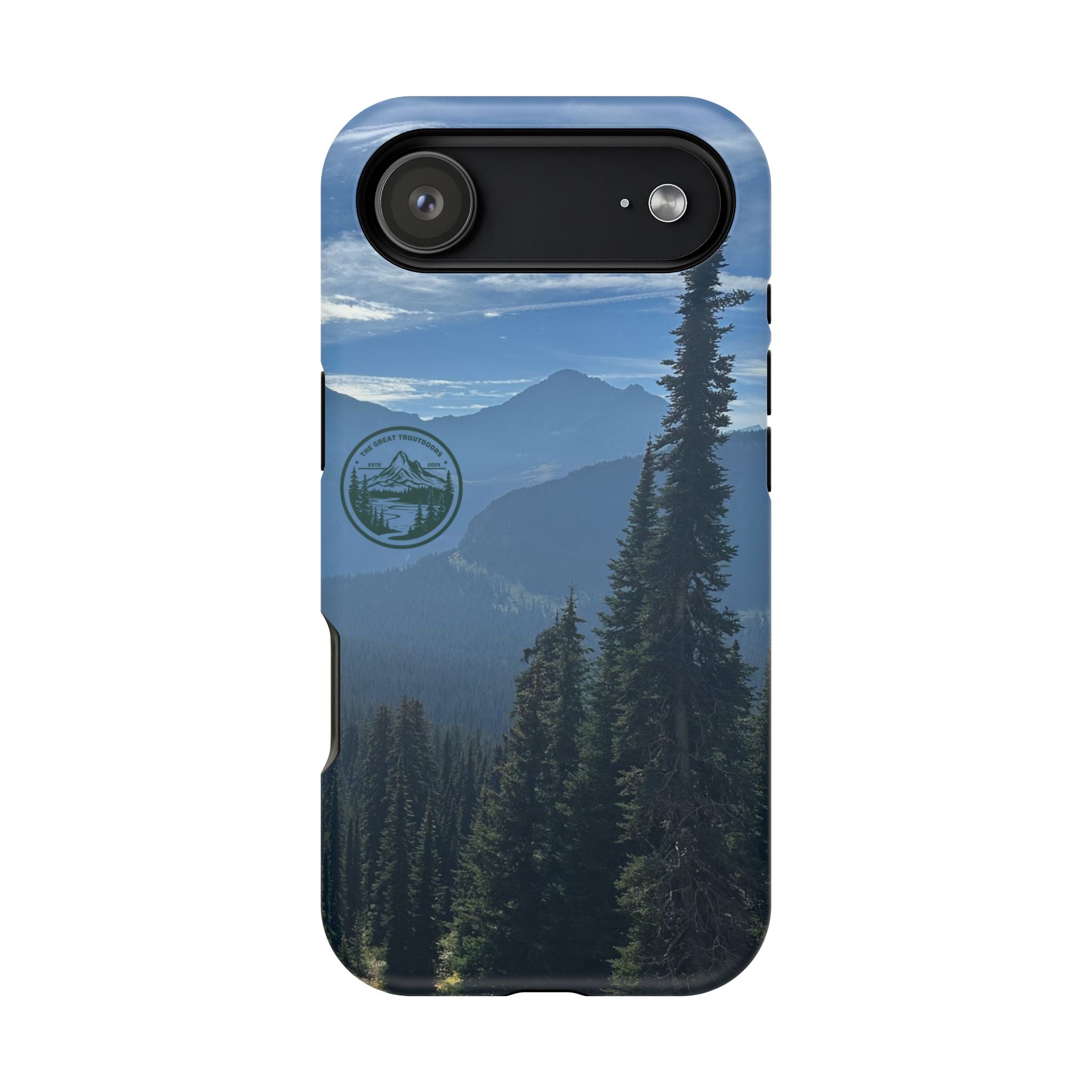 MagSafe Durable Shockproof iPhone Case --- Glacier Mountain Pine