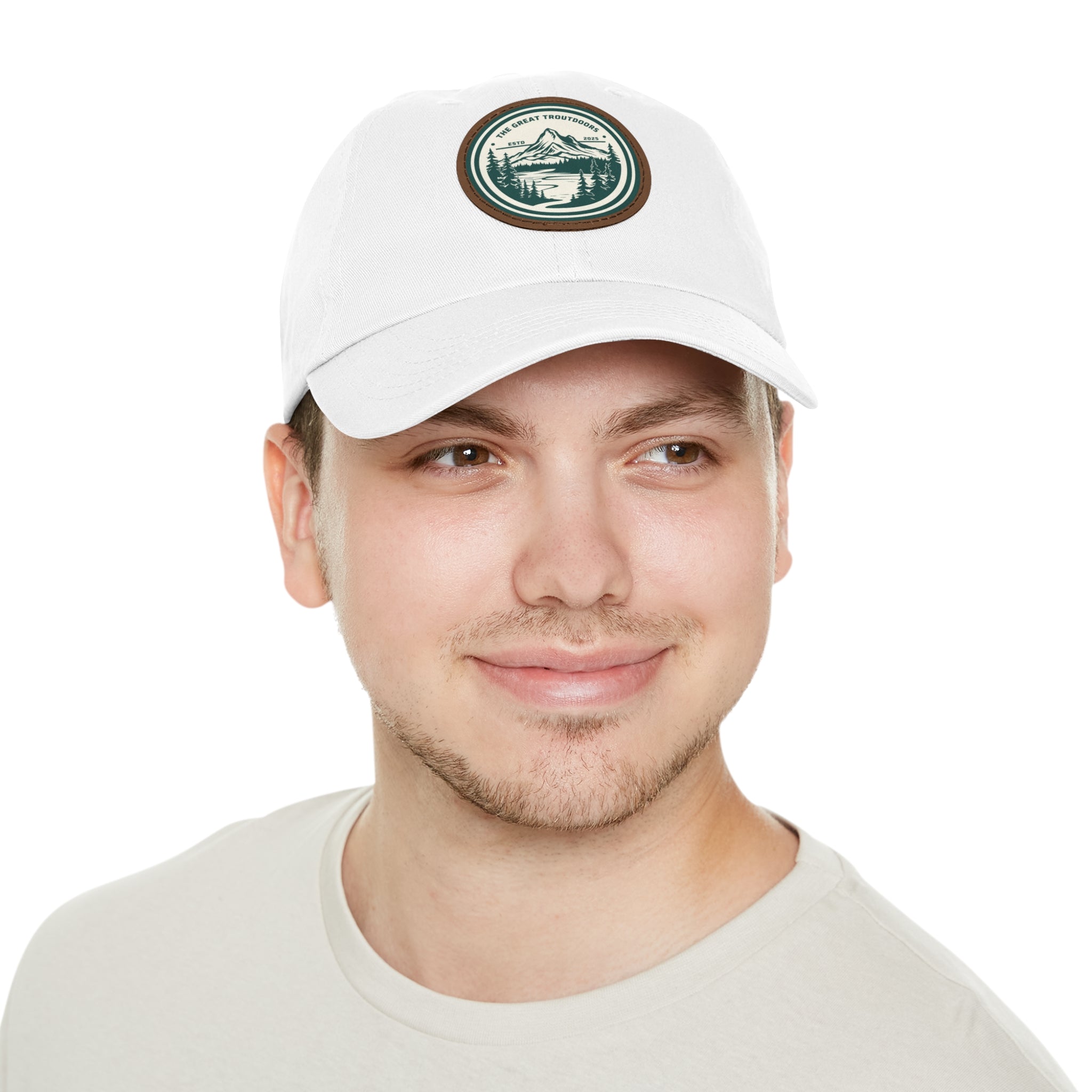 TGT Vintage Round Leather Patch Hat