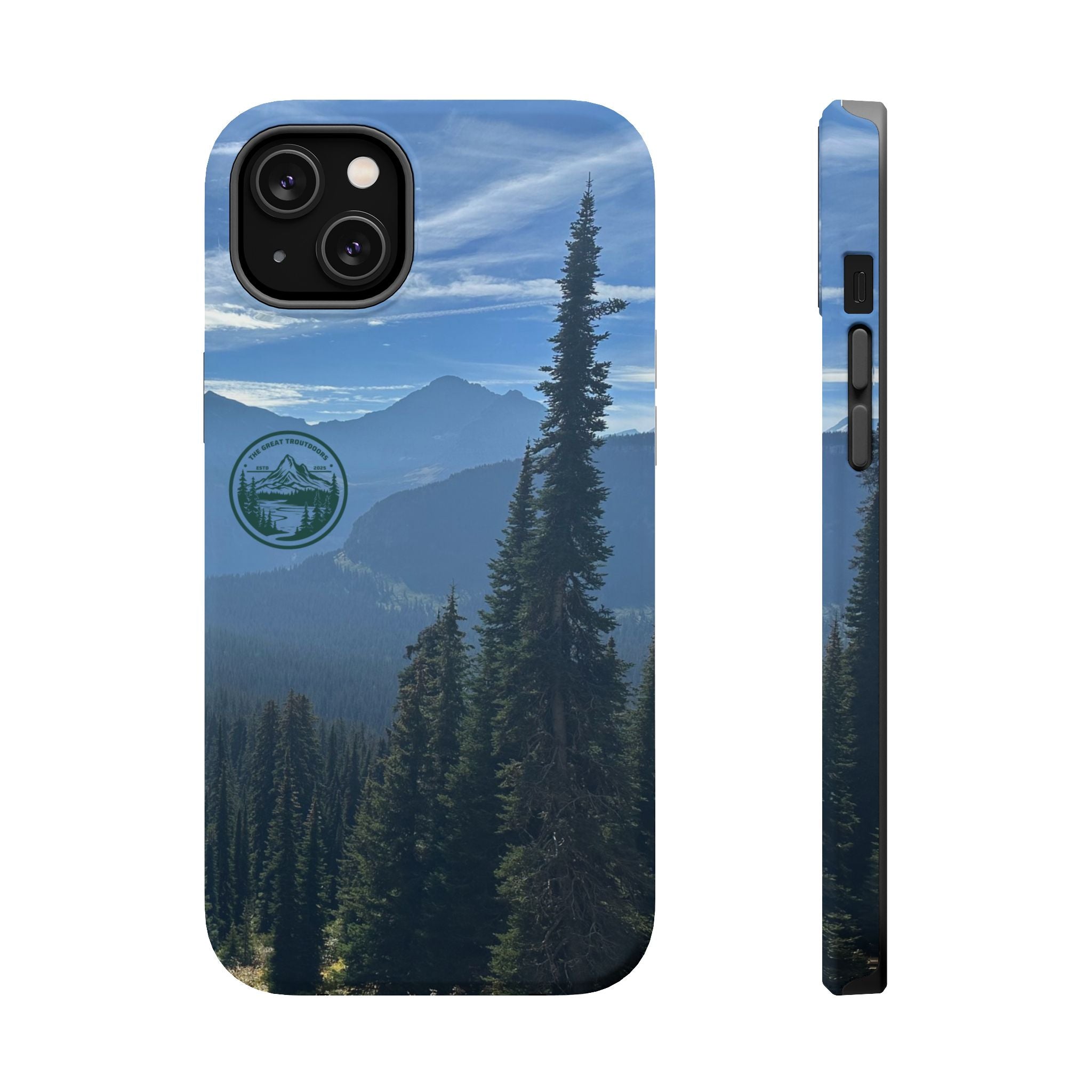 MagSafe Durable Shockproof iPhone Case --- Glacier Mountain Pine