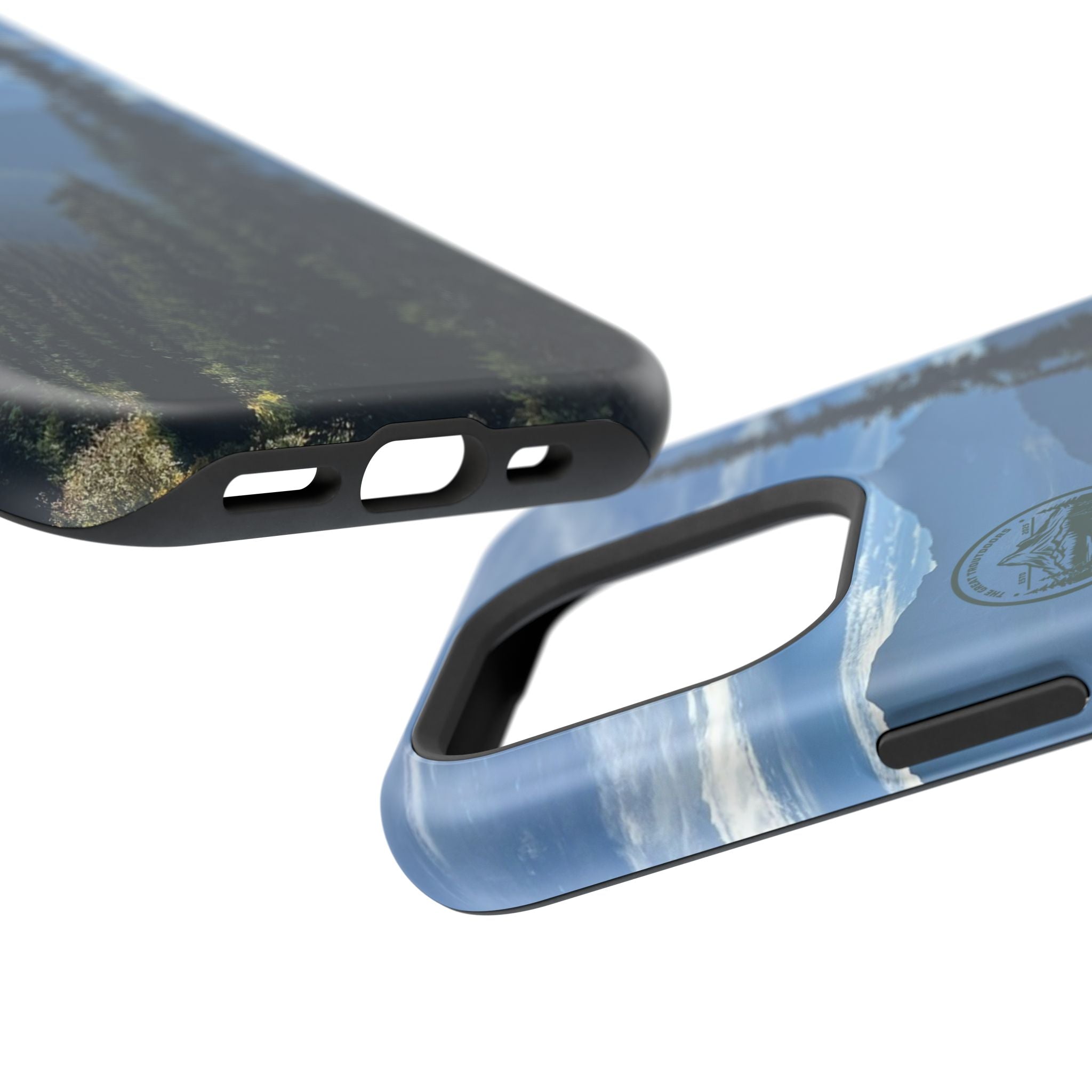 MagSafe Durable Shockproof iPhone Case --- Glacier Mountain Pine
