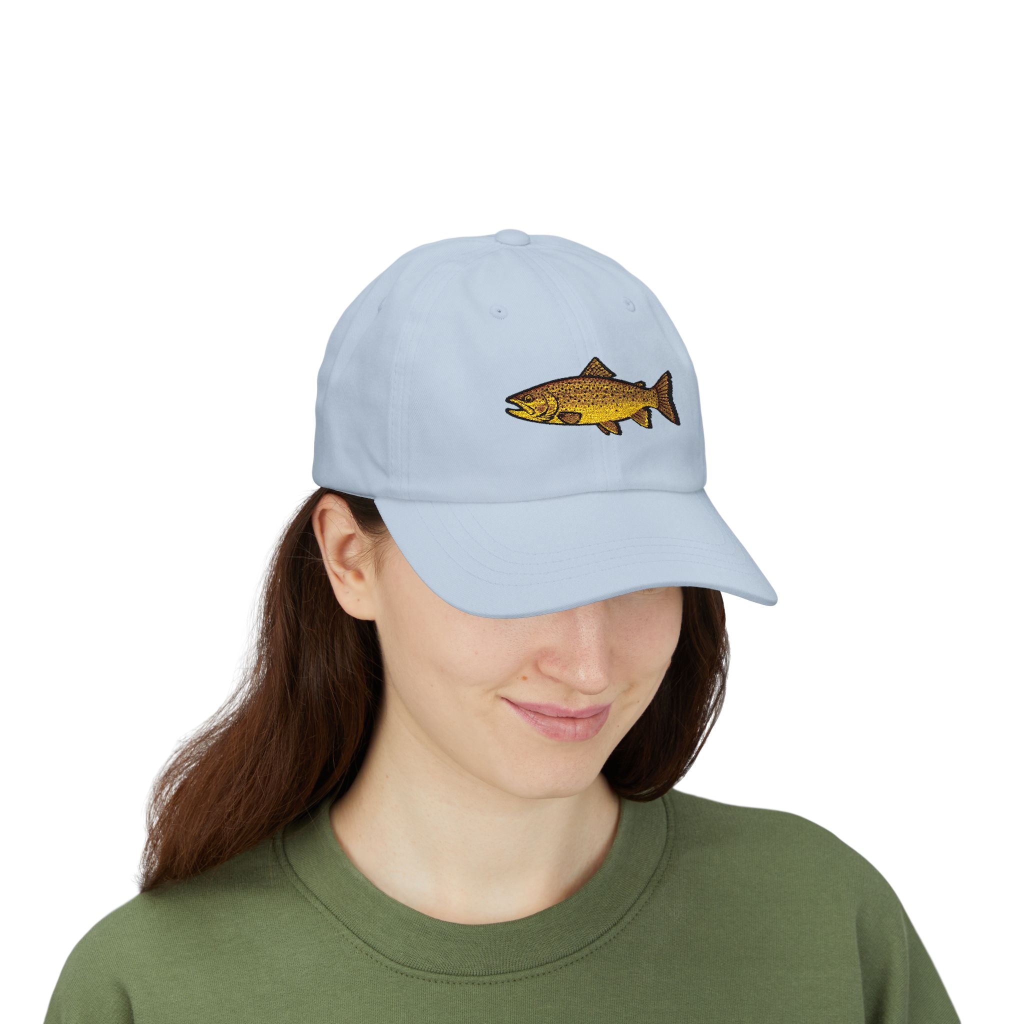 Embroidered TGT Fishing Hat - Brown Trout Edition