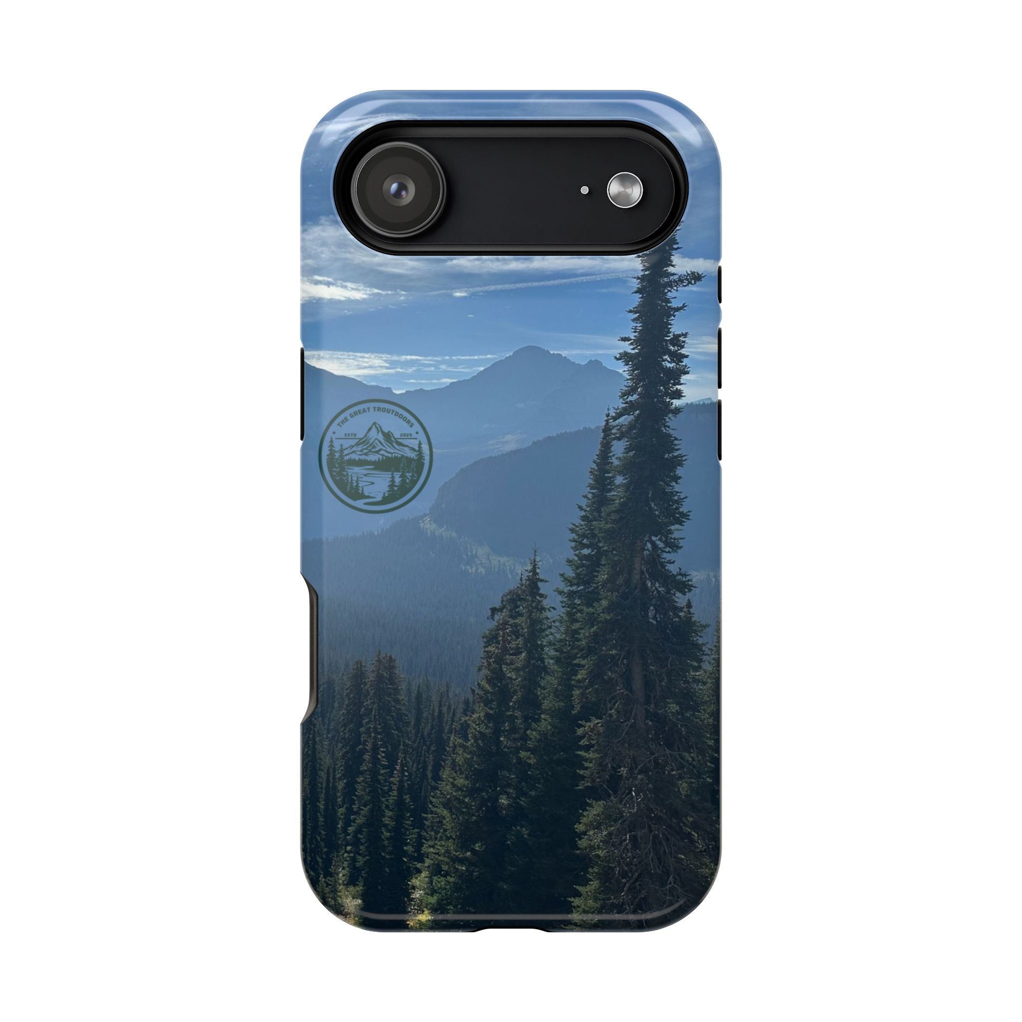MagSafe Durable Shockproof iPhone Case --- Glacier Mountain Pine