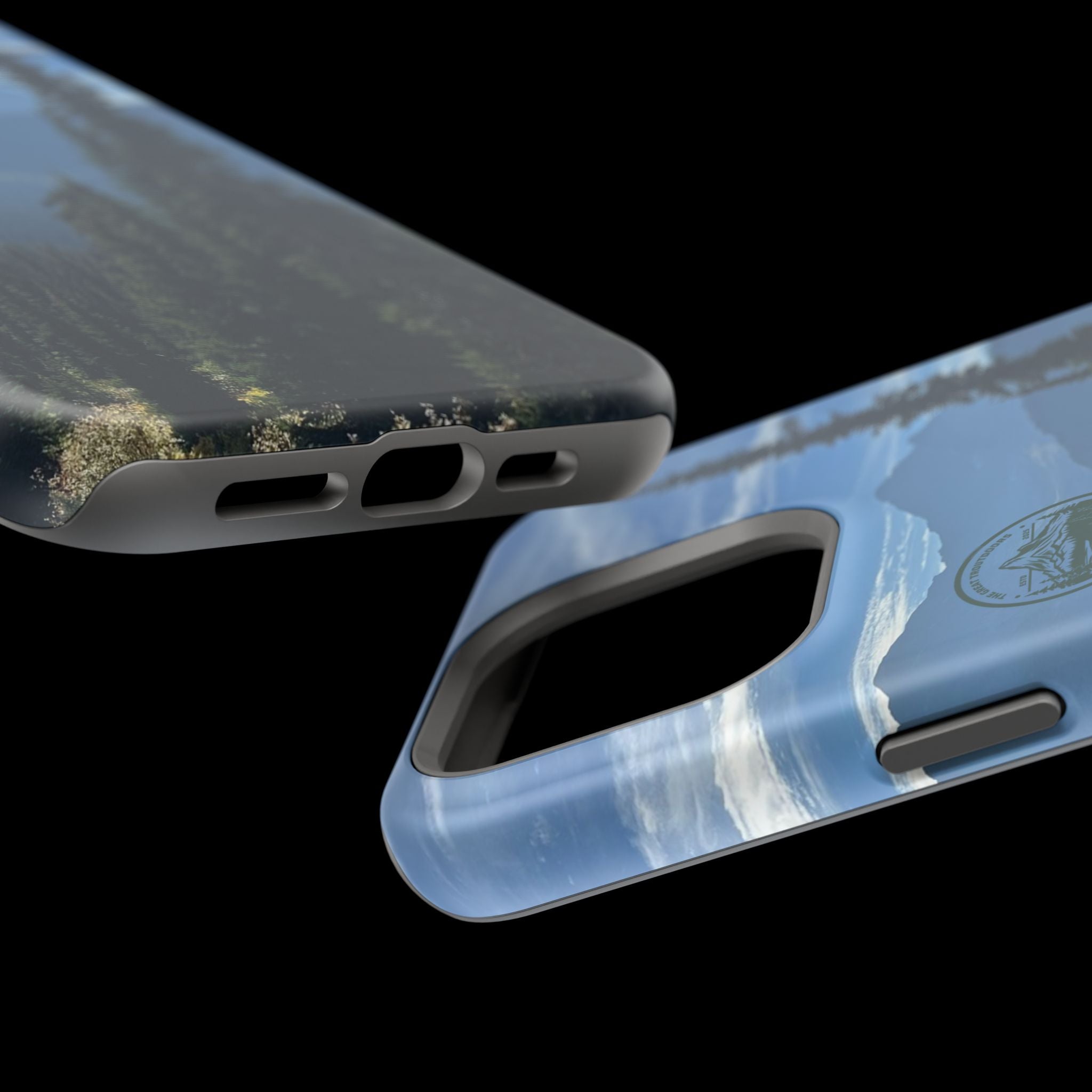MagSafe Durable Shockproof iPhone Case --- Glacier Mountain Pine