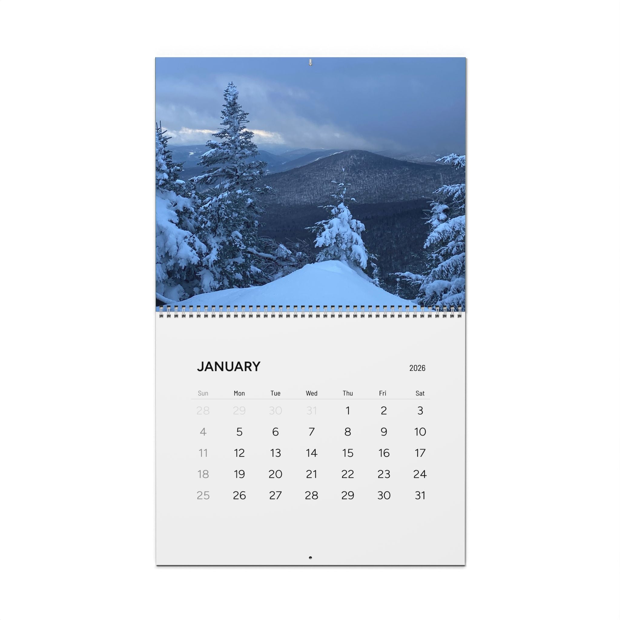 Scenic Landscapes 2026 Wall Calendar - Mountain & Nature Photography