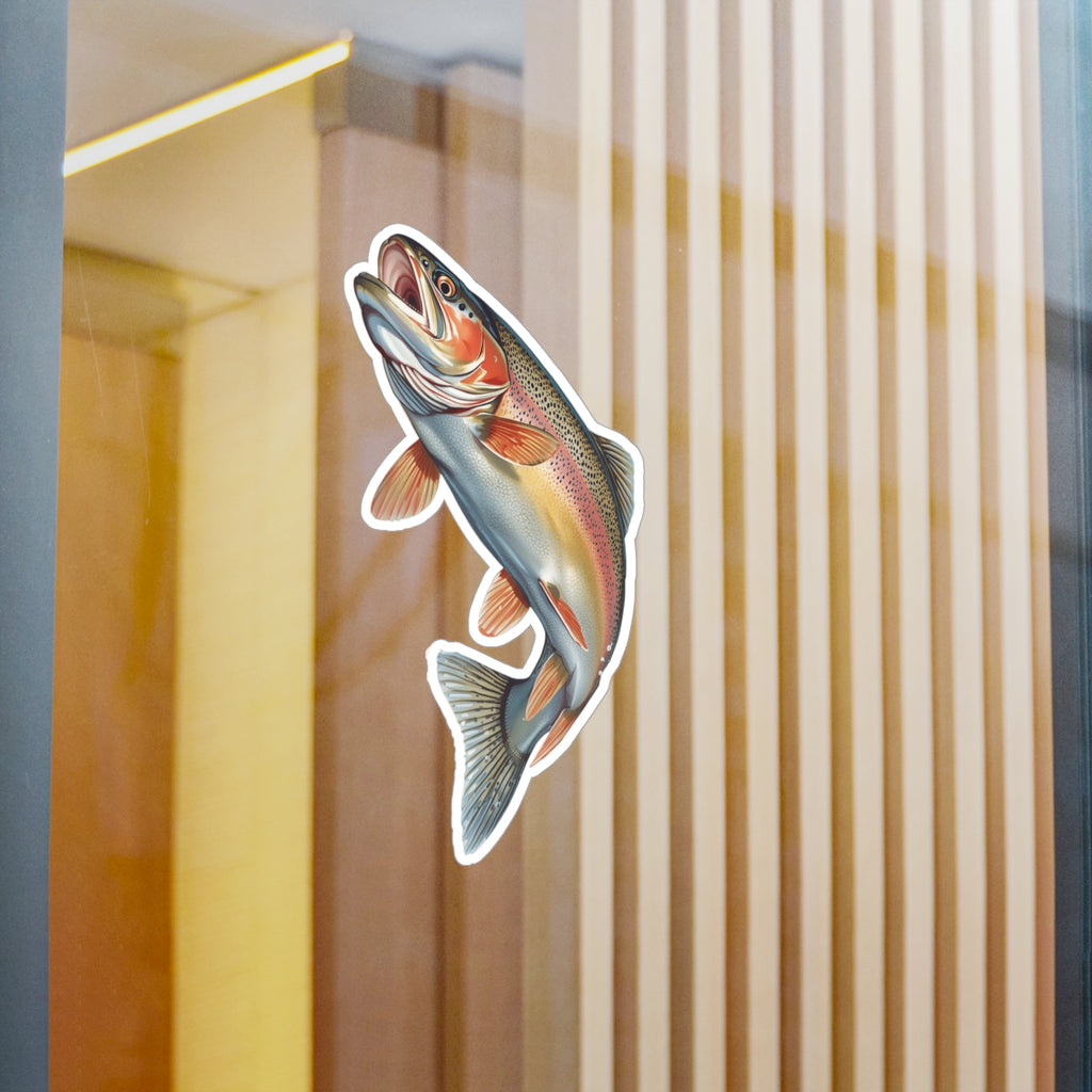 Rising Rainbow Trout Vinyl Decal