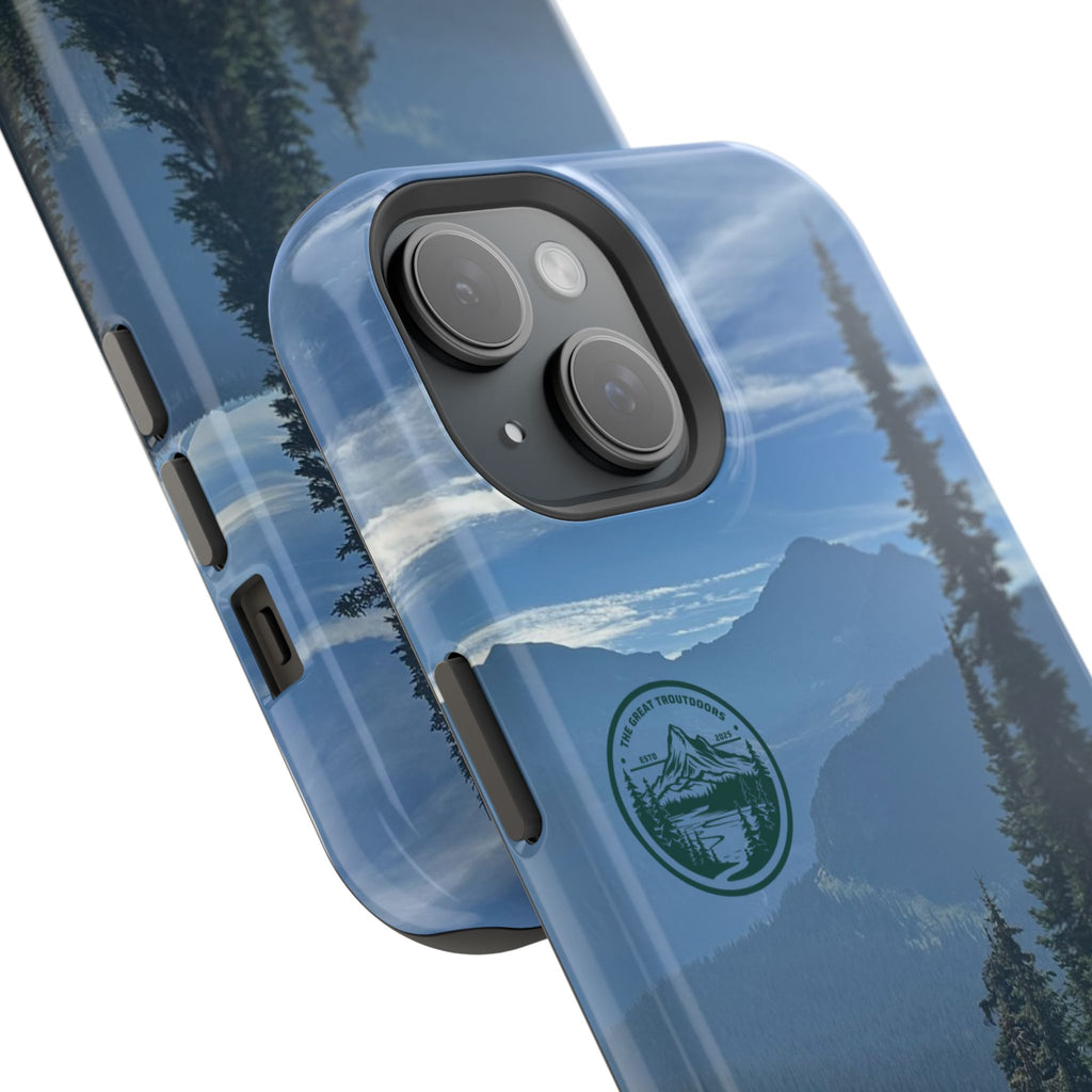 MagSafe Durable Shockproof iPhone Case --- Glacier Mountain Pine