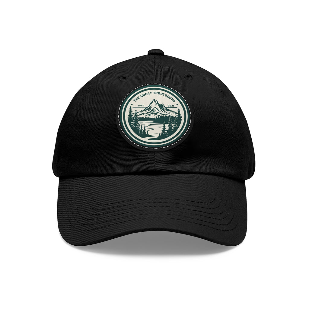 TGT Vintage Round Leather Patch Hat