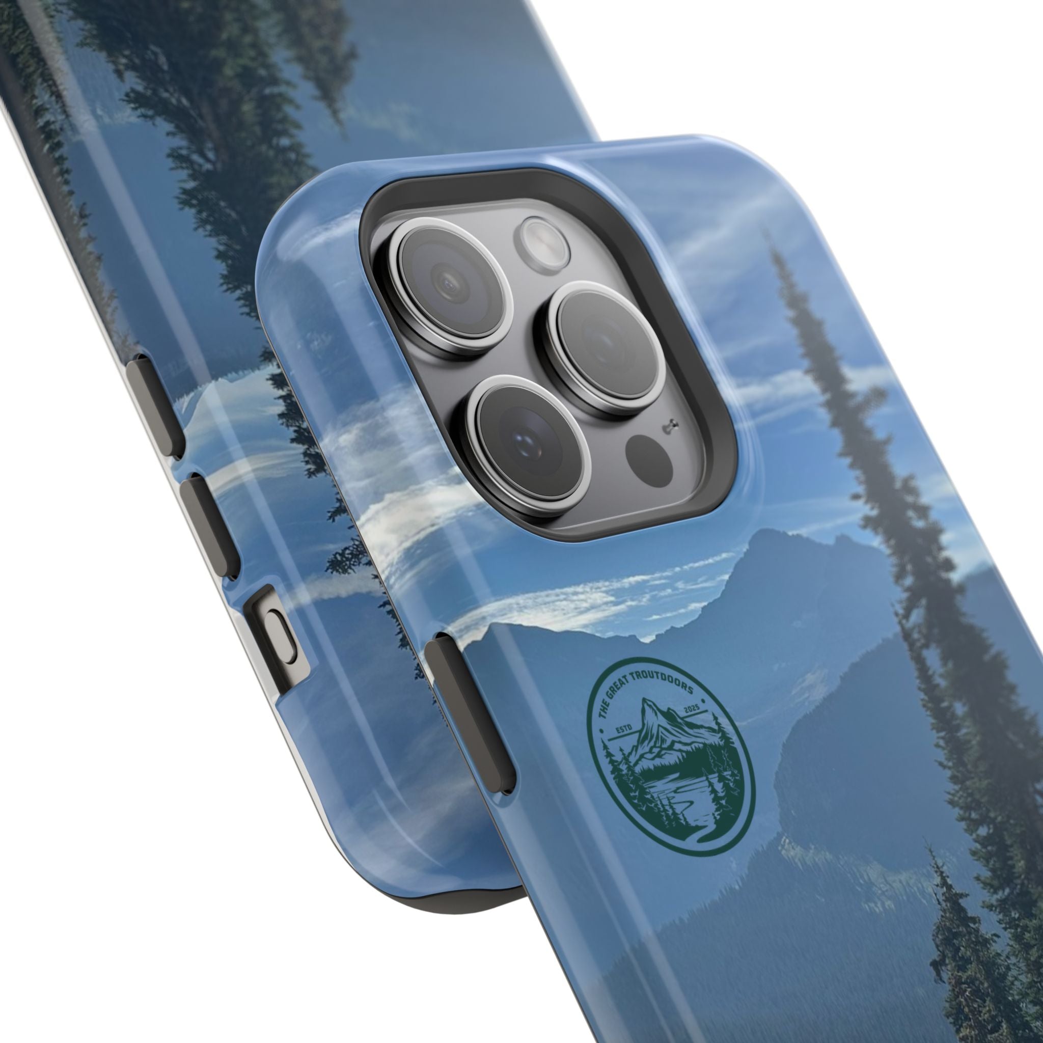 MagSafe Durable Shockproof iPhone Case --- Glacier Mountain Pine