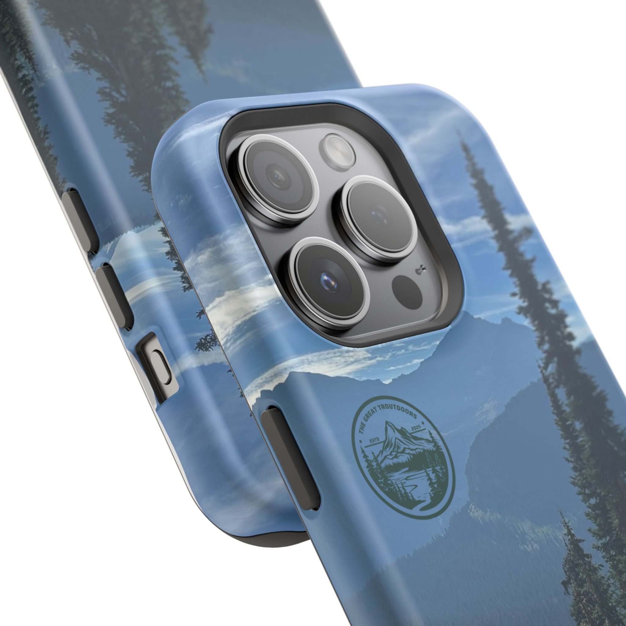 MagSafe Durable Shockproof iPhone Case --- Glacier Mountain Pine