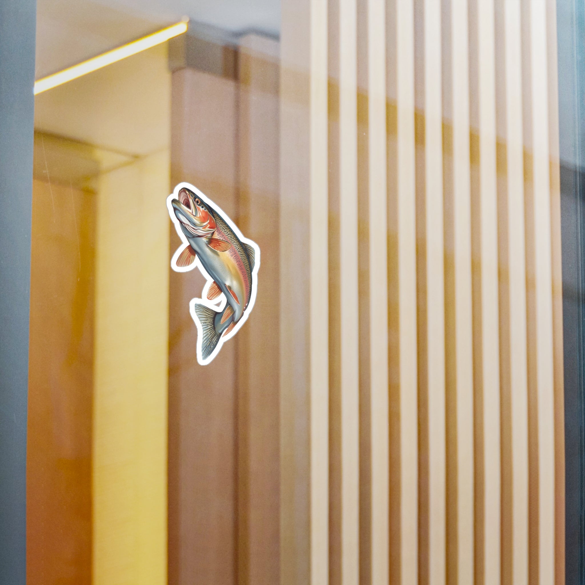 Rising Rainbow Trout Vinyl Decal