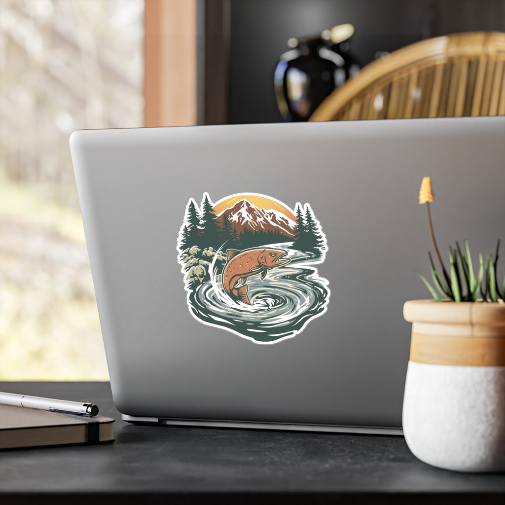 Mountain Rise Trout Vinyl Decal