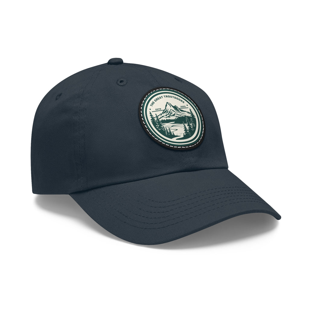 TGT Vintage Round Leather Patch Hat