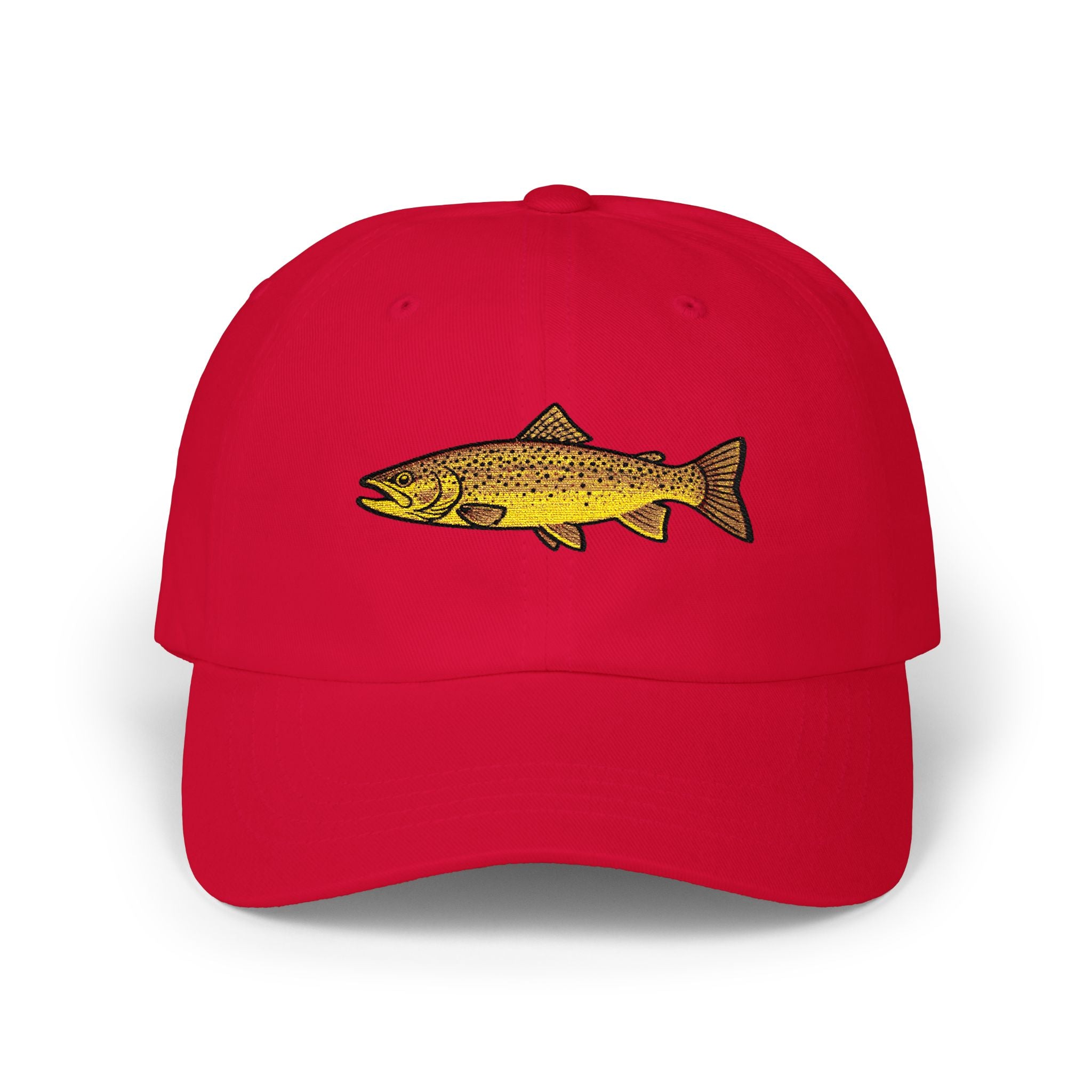 Embroidered TGT Fishing Hat - Brown Trout Edition