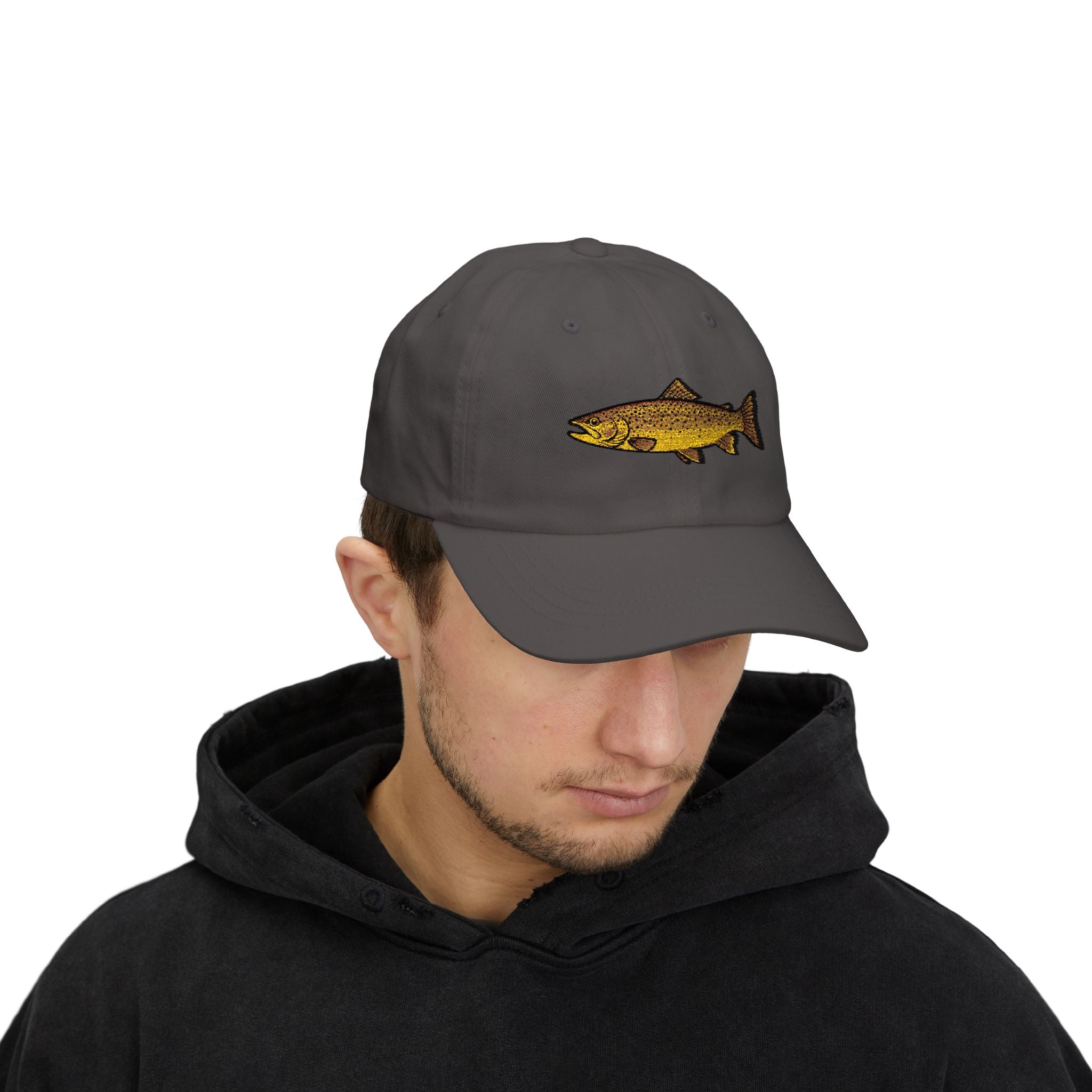 Embroidered TGT Fishing Hat - Brown Trout Edition