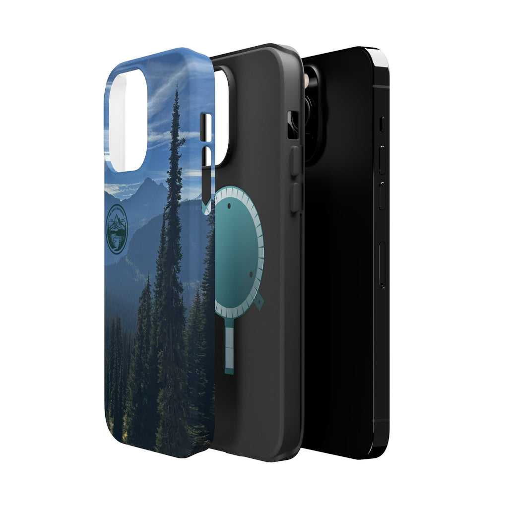 MagSafe Durable Shockproof iPhone Case --- Glacier Mountain Pine